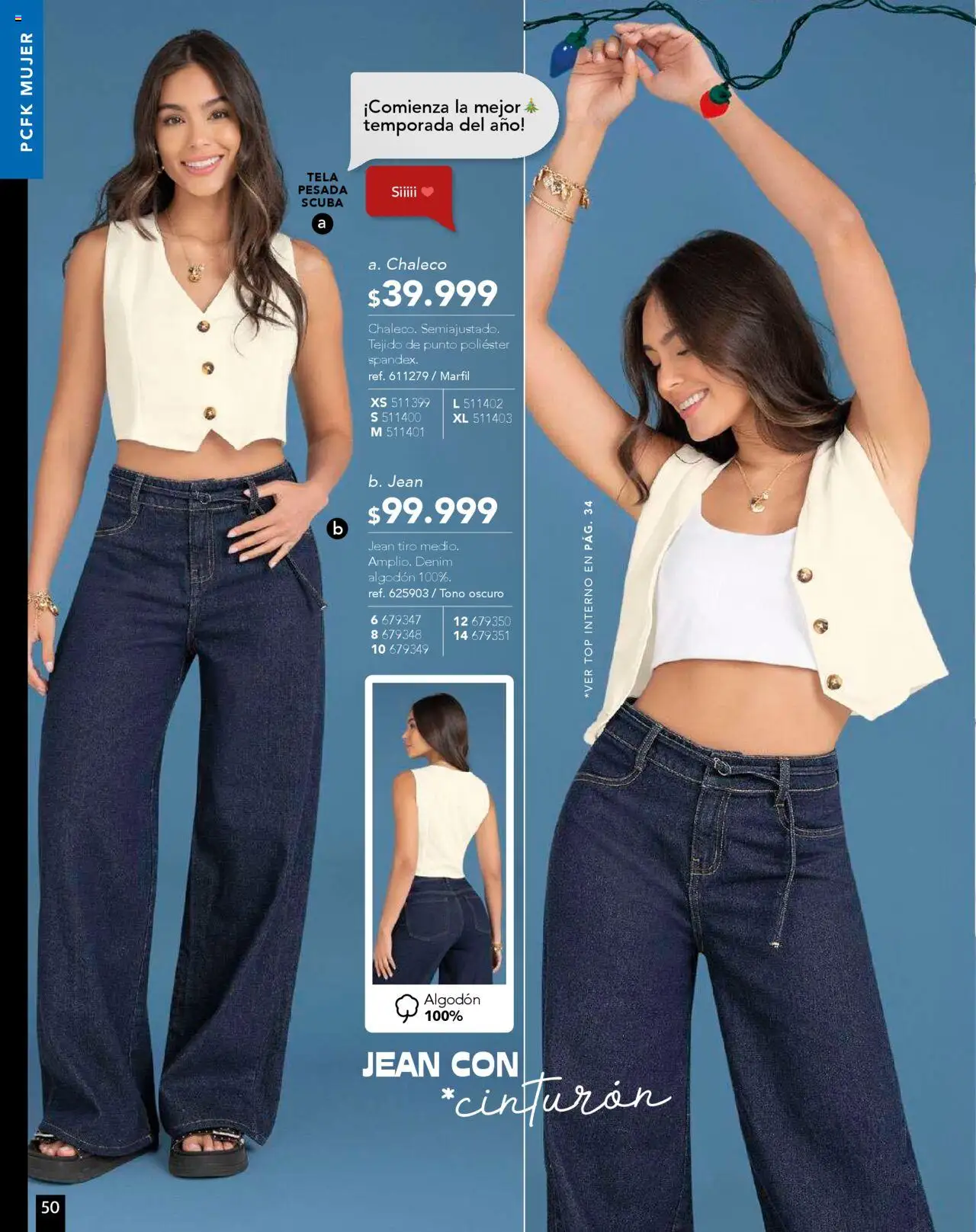 Pacifika revista - valida desde el 25.09.2025 | Página: 54 | Productos: Algodón, Jean, Top, Chaleco