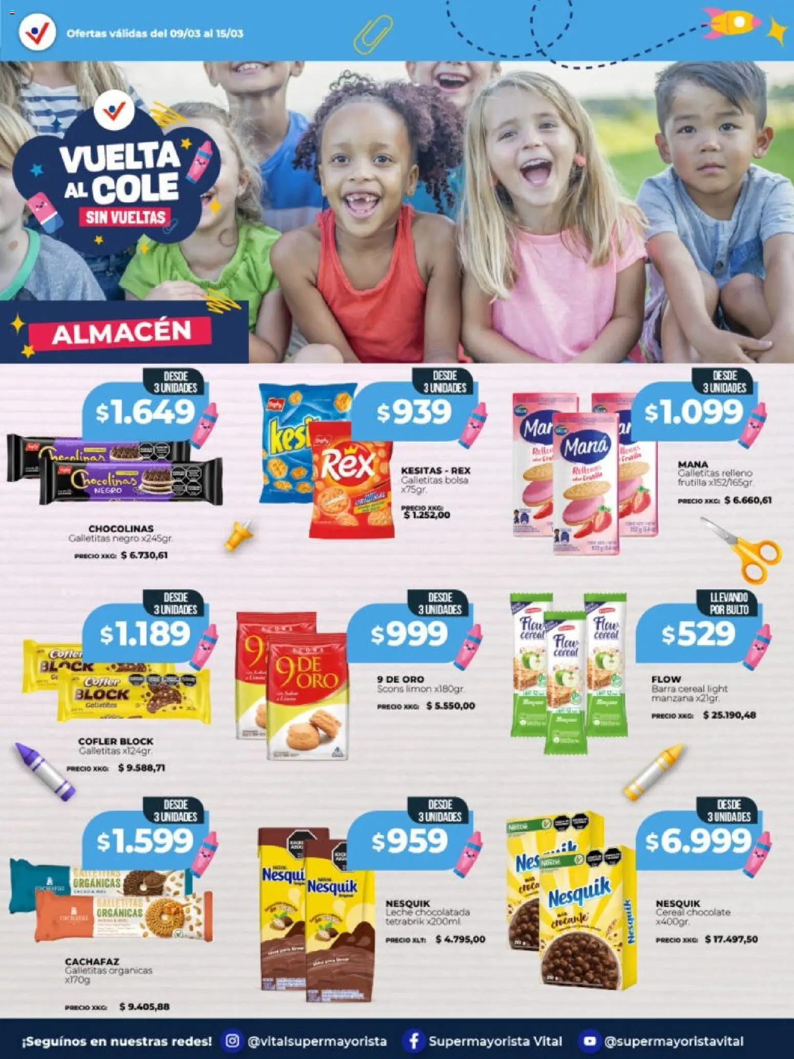 Vital - Vuelta al cole │ válido desde el 09.03.2026 | Página: 10 | Productos: Bolsa, Frutilla, Manzana, Leche