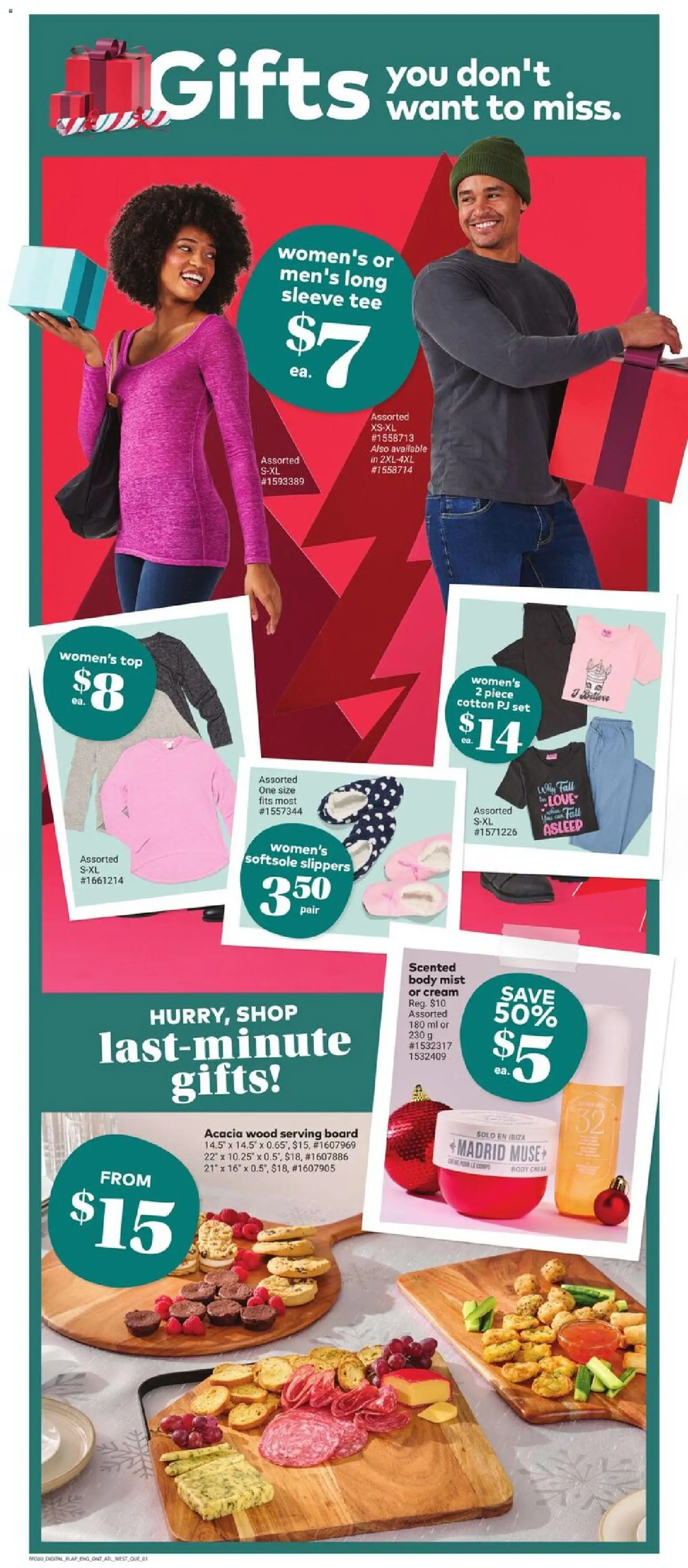 Giant Tiger flyer valid from 17.12.2025 | Page: 5 | Products: Slippers, Cream, Shoes, T-shirt