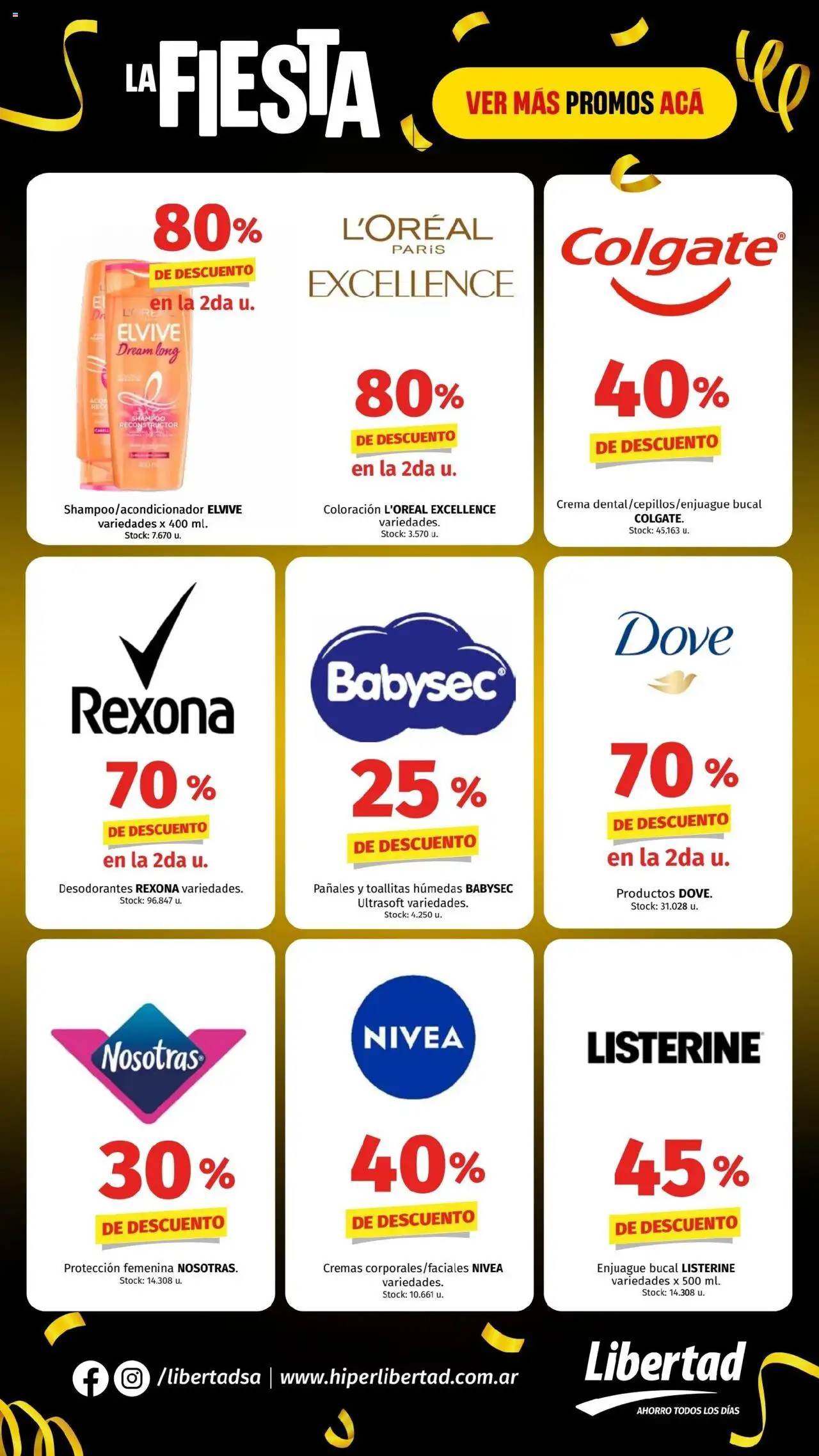 Hipermercado Libertad catálogo │ válido desde el 25.09.2025 | Página: 9 | Productos: Toallitas húmedas, Enjuague bucal, Pañales, Crema