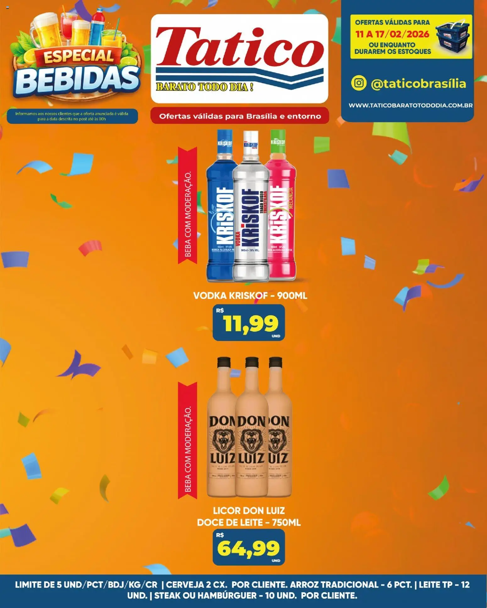 Tatico Folheto - válido de 13.02.2026 | Página: 26 | Produtos: Melancia, Cerveja, Vodka, Bebida