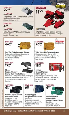 Preview of Princess Auto flyer - 2 Week Sale! from shop Princess Auto valid from 10.03.2026 | Page: 82 | Products: Gloves