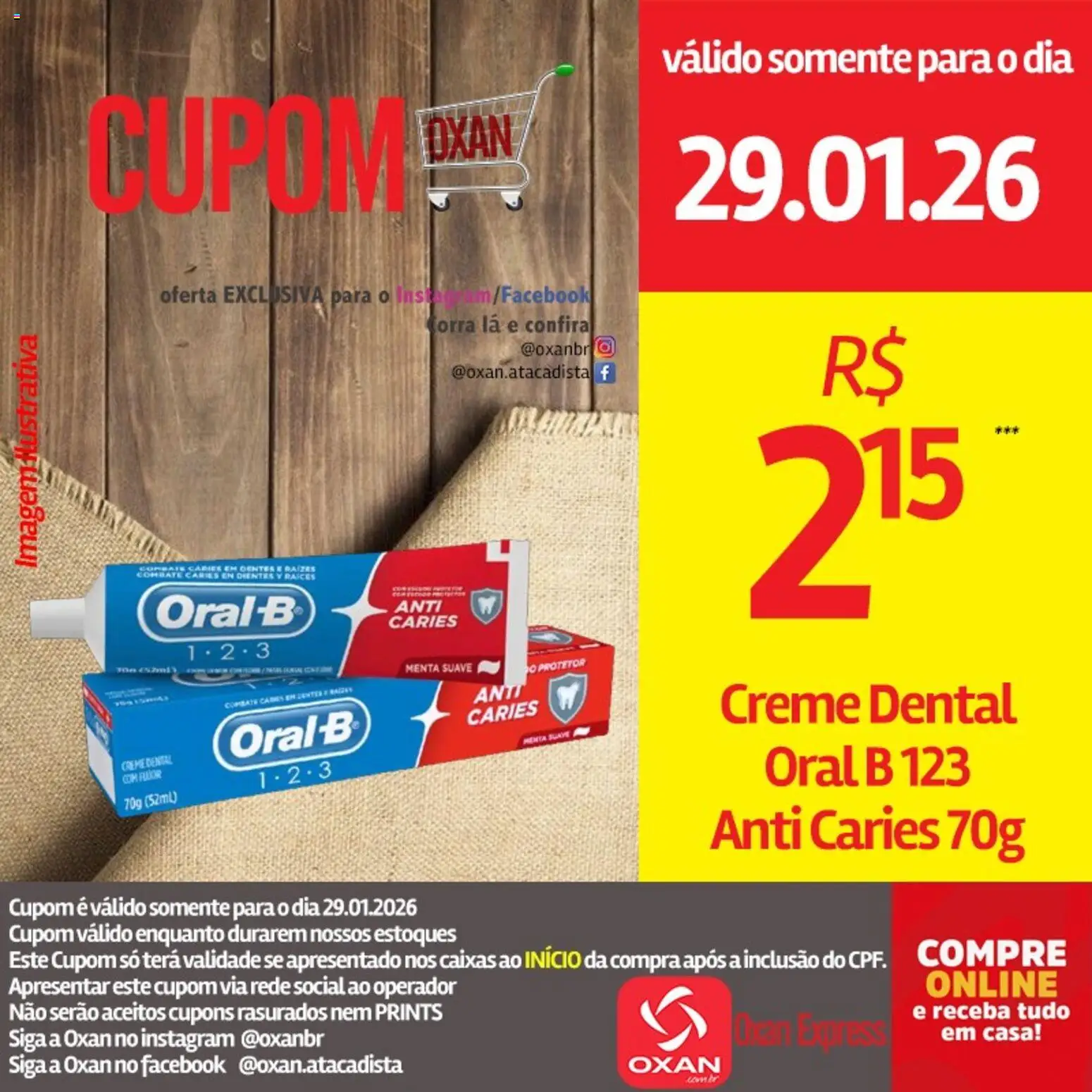 Oxan Atacadista Folheto - válido de 29.01.2026 | Página: 20 | Produtos: Creme, Creme dental
