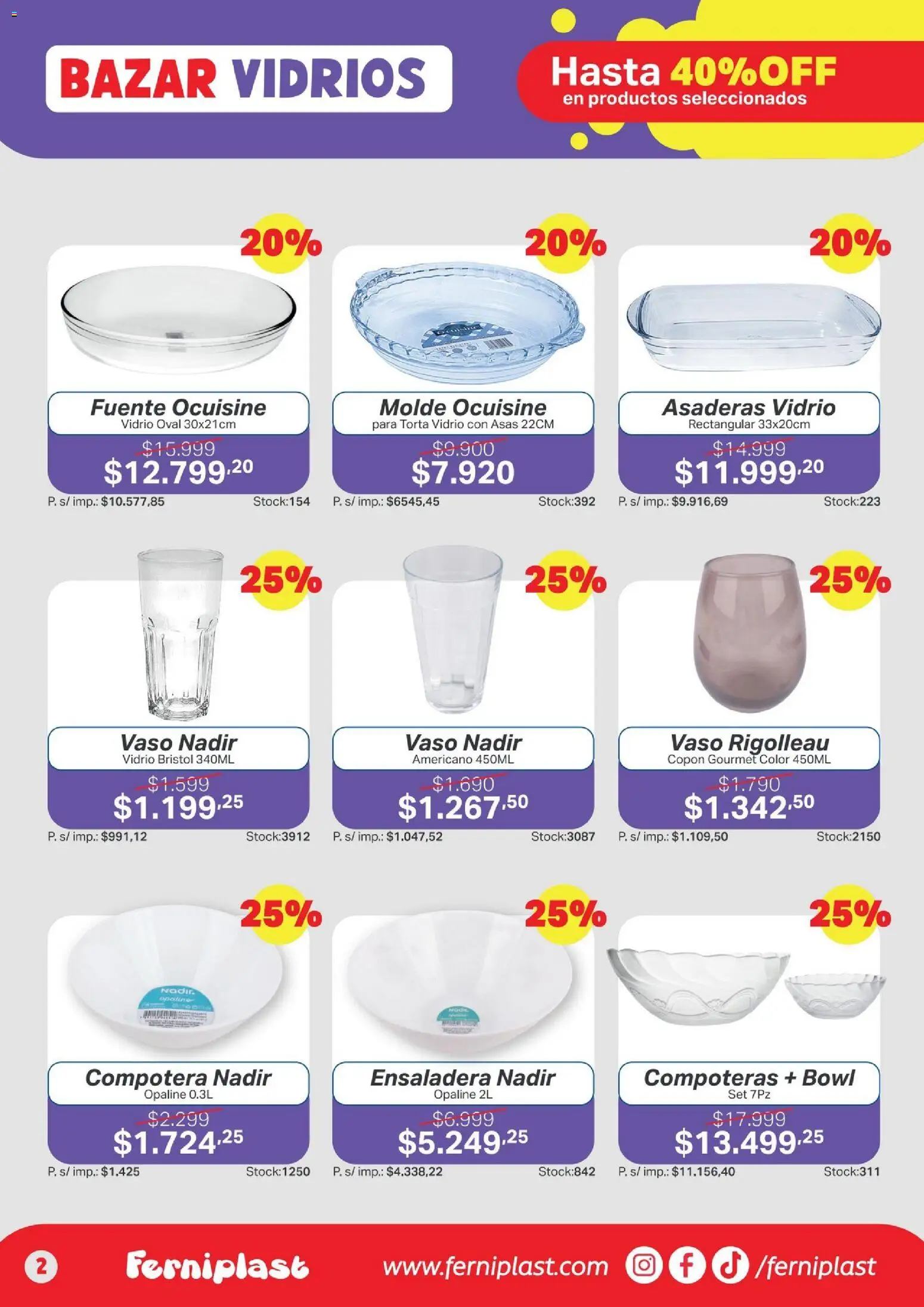 Ferniplast catálogo │ válido desde el 16.04.2026 | Página: 2 | Productos: Bowl, Fuente, Torta, Ensaladera