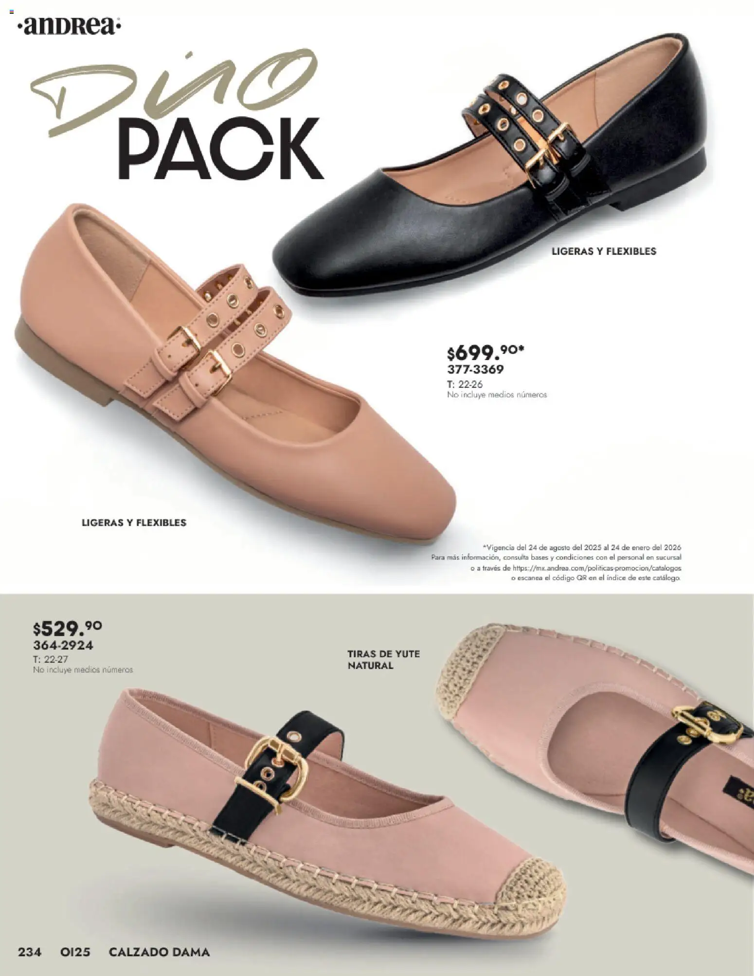 Nuevas ofertas de Andrea válidas en toda la República Mexicana desde el 24.08.2025. ¡Encuentra las mejores ofertas en Andrea - Catálogo Calzado Dama! | Página: 234