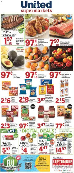 Preview of United Supermarkets weekly ads valid from 23.09.2025