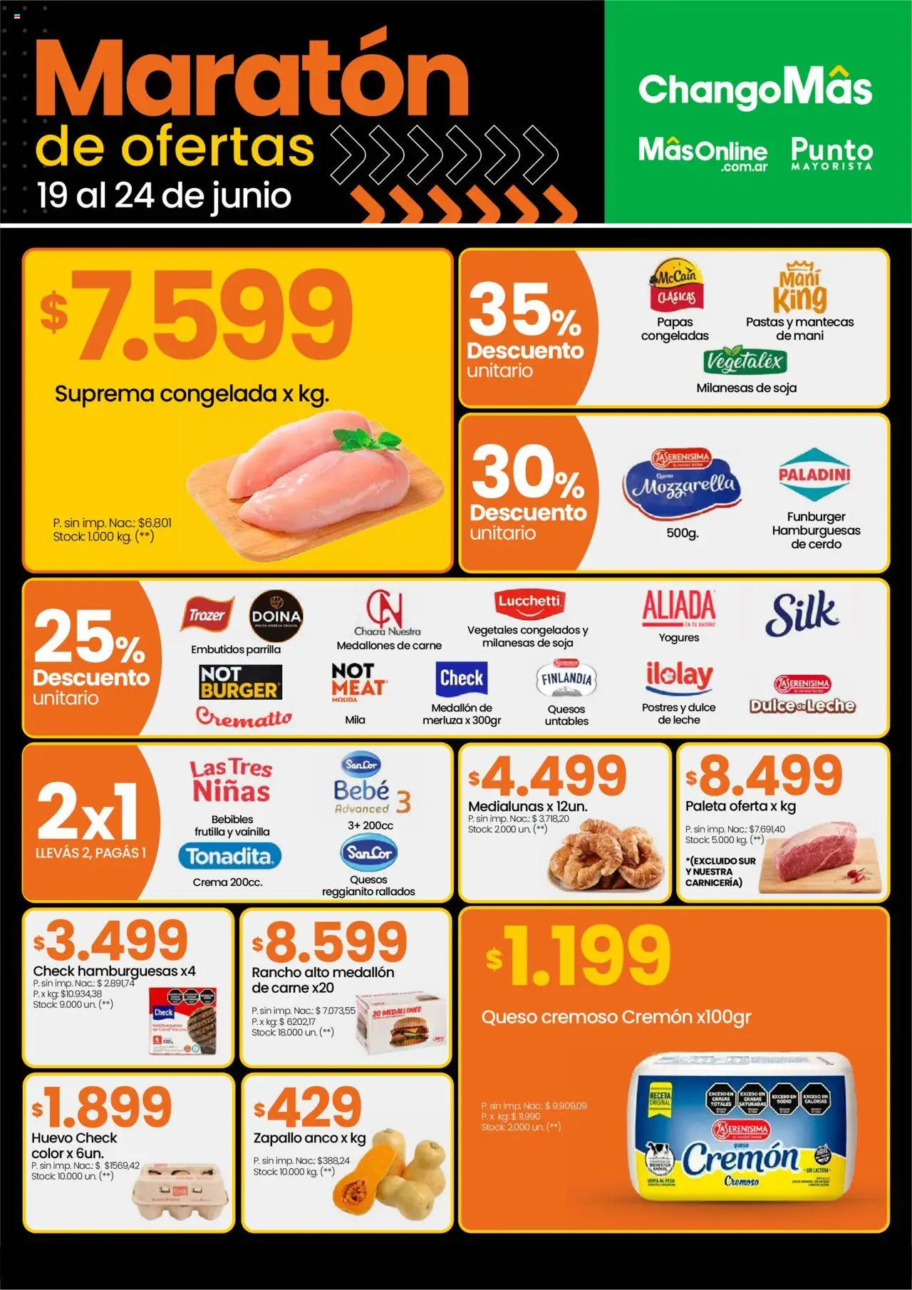 Changomas ofertas │ válido desde el 19.06.2025 | Página: 12 | Productos: Parrilla, Zapallo, Paleta, Crema