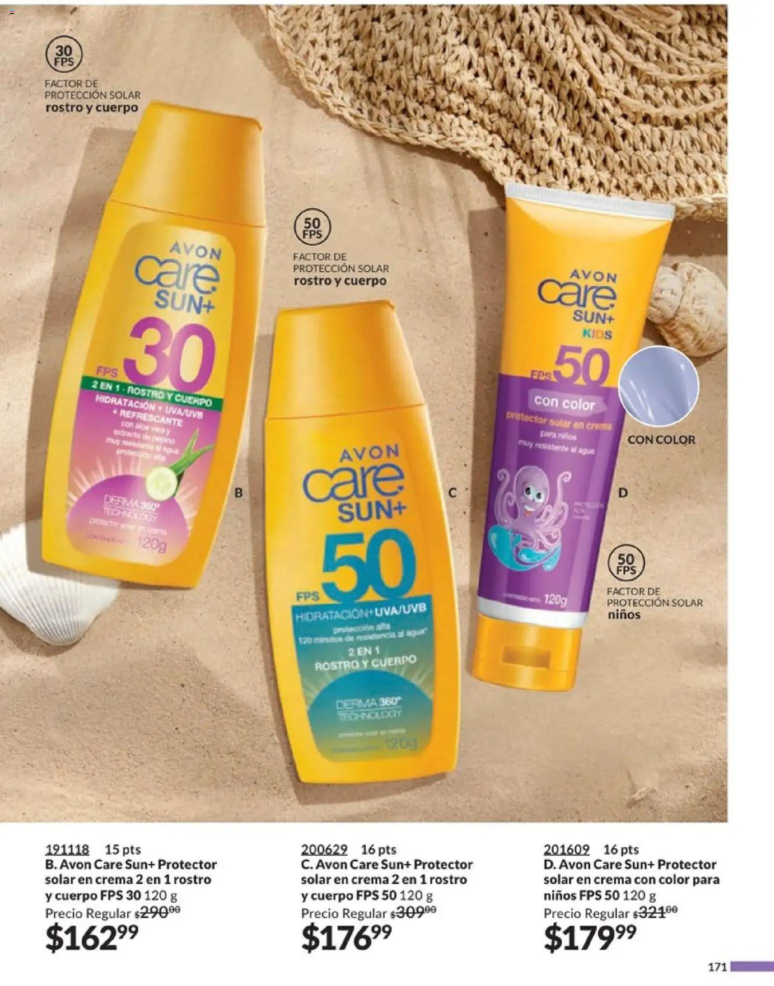 Nuevas ofertas de AVON válidas en toda la República Mexicana desde el 20.12.2025. ¡Encuentra las mejores ofertas en AVON campaña 1 2026! | Página: 179 | Productos: Crema, Protector solar