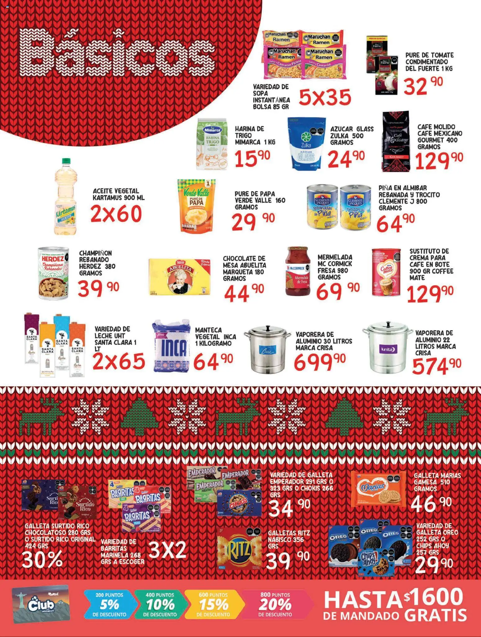 Nuevas ofertas de Alsuper válidas en toda la República Mexicana desde el 16.12.2025. ¡Encuentra las mejores ofertas en Alsuper folleto Laguna! | Página: 2 | Productos: Papa, Tomate, Chocolate, Pure de Tomate