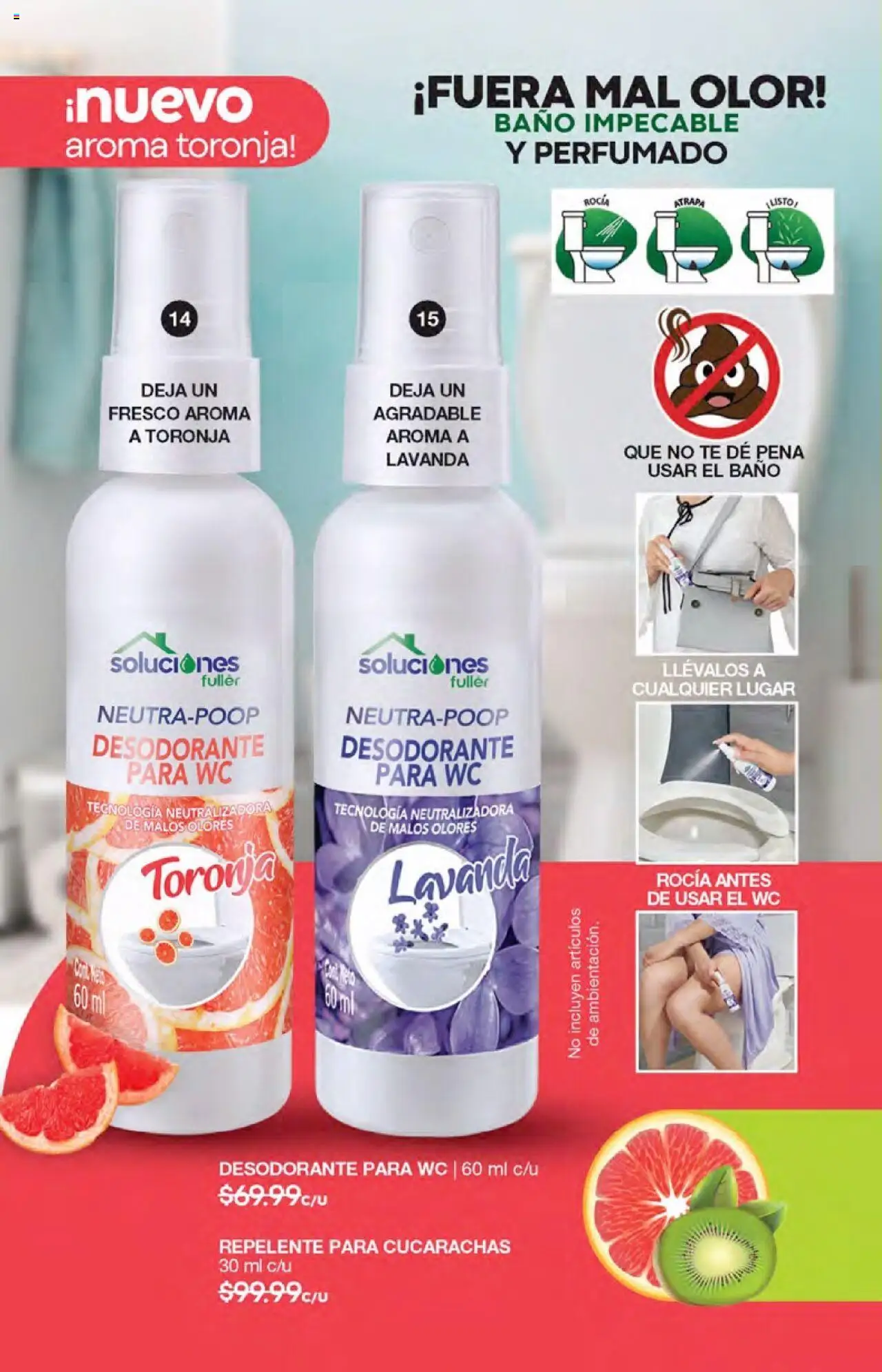Nuevas ofertas de Fuller válidas en toda la República Mexicana desde el 20.08.2025. ¡Encuentra las mejores ofertas en Fuller - Campaña 10 2025! | Página: 10 | Productos: Toronja, Wc, Repelente, Baño