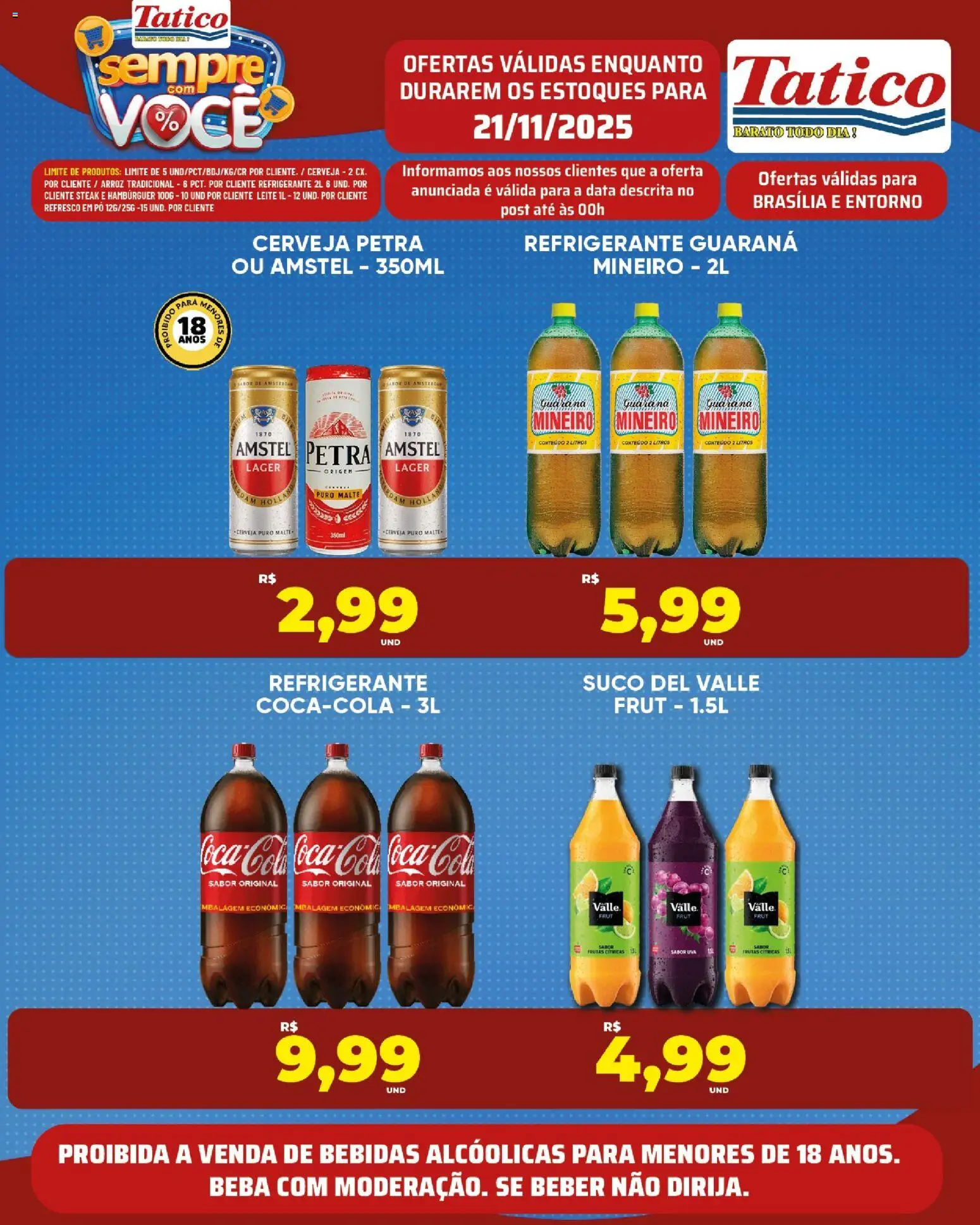 Tatico Folheto - válido de 21.11.2025 | Página: 13 | Produtos: Refresco, Cola, Leite, Refrigerante