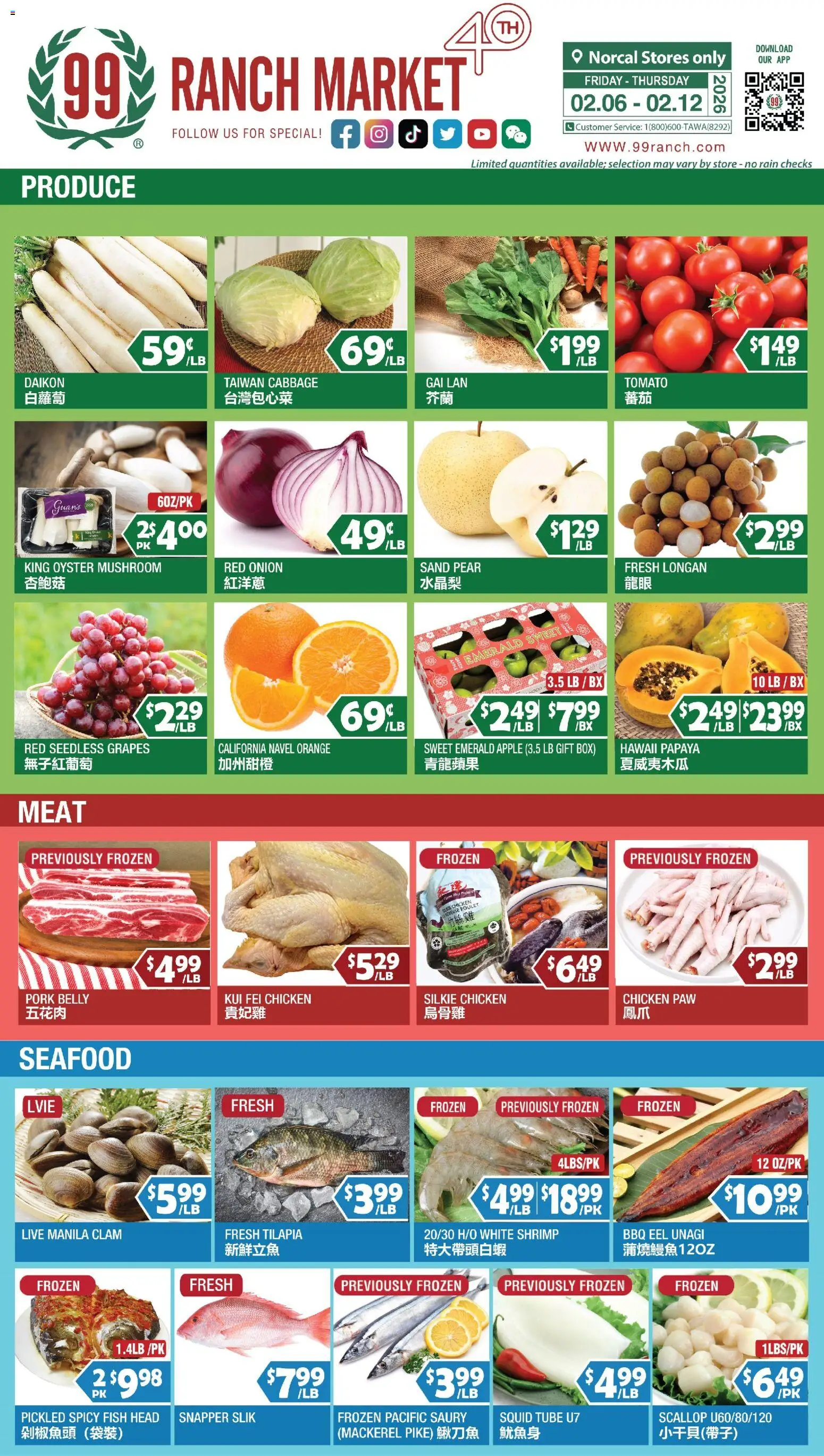 99 Ranch Market Perishables - valid from 06.02.2026 | Page: 1