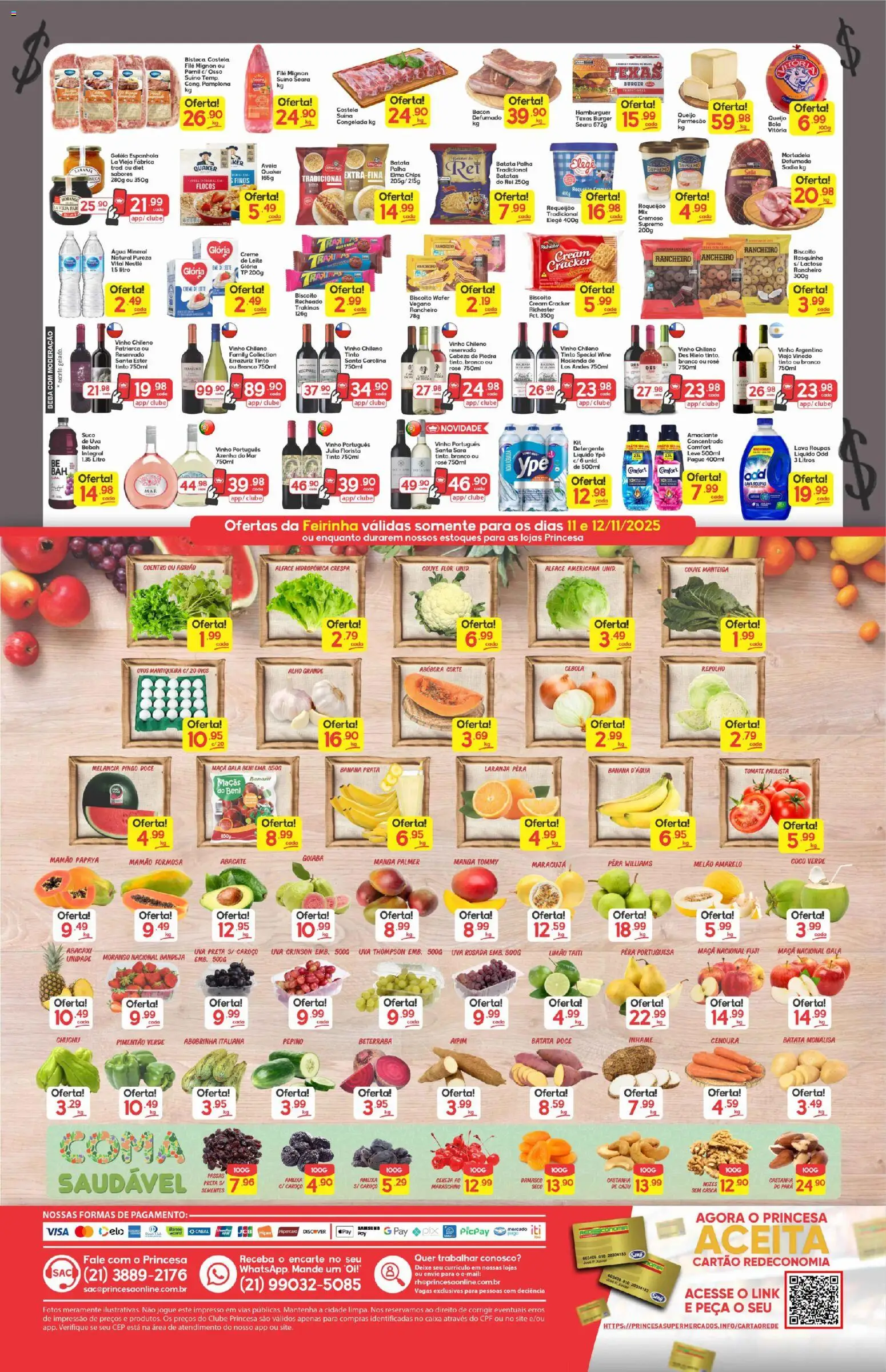 Princesa Folheto - válido de 10.11.2025 | Página: 2 | Produtos: Suco, Geleia, Alface, Queijo parmesão