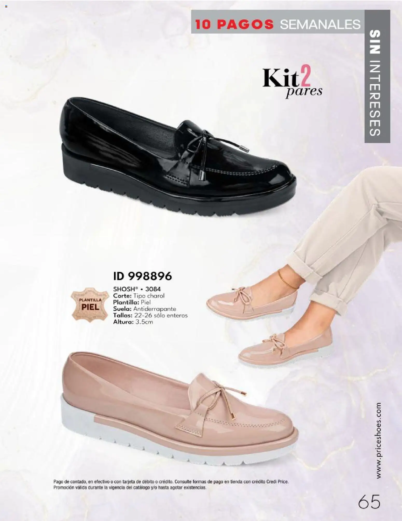 Nuevas ofertas de Price Shoes válidas en toda la República Mexicana desde el 20.03.2026. ¡Encuentra las mejores ofertas en Price Shoes catálogo 10 Pagos Sin Intereses! | Página: 65