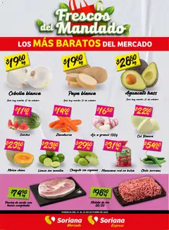 Vista previa de Soriana - Frescos del Mandado Mercado: Saltillo, nuevo folleto de la tienda, válido en México a partir del 21.10.2025
