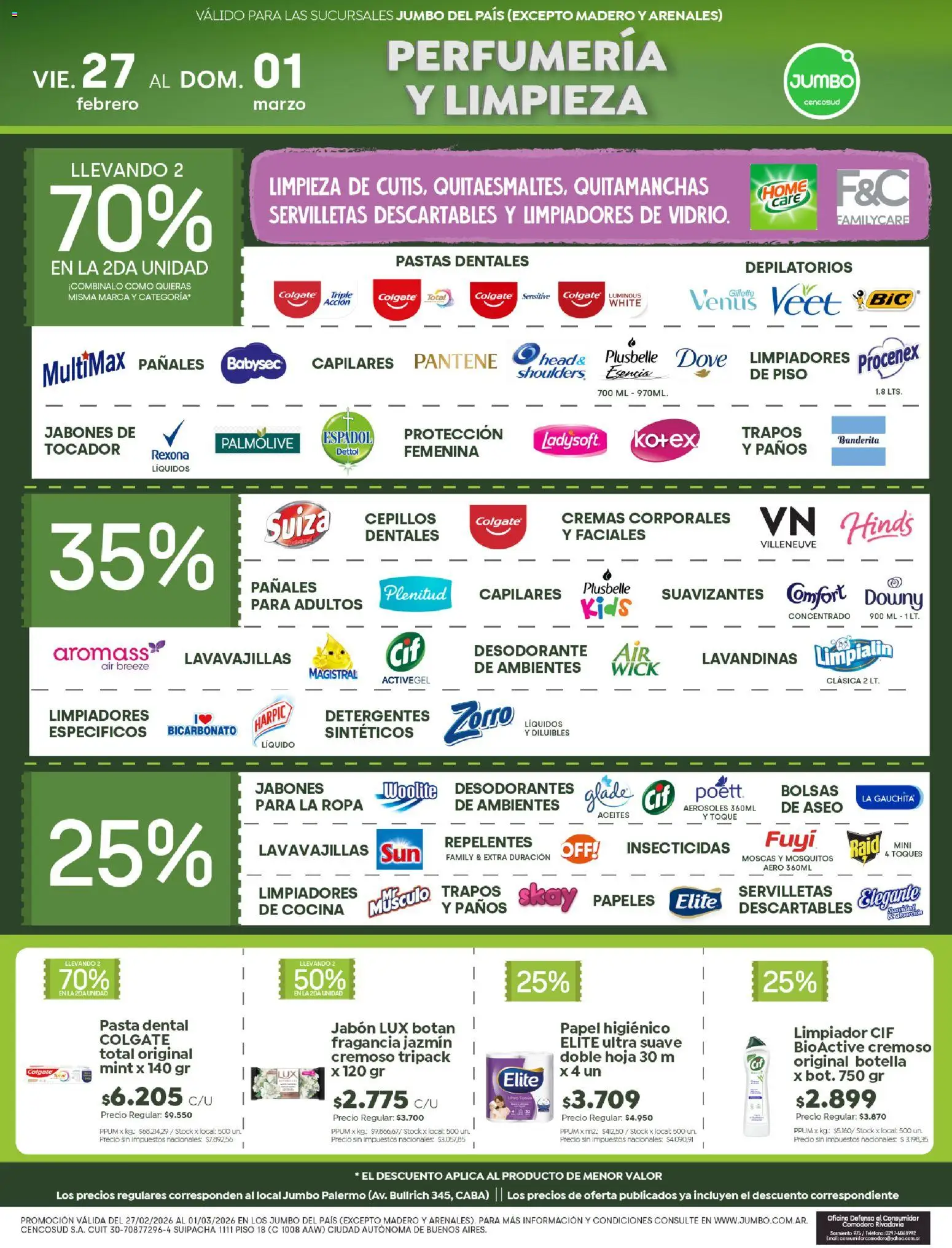 Jumbo - Ofertas | Rosario │ válido desde el 27.02.2026 | Página: 6 | Productos: Botella, Ropa, Pasta, Limpiador