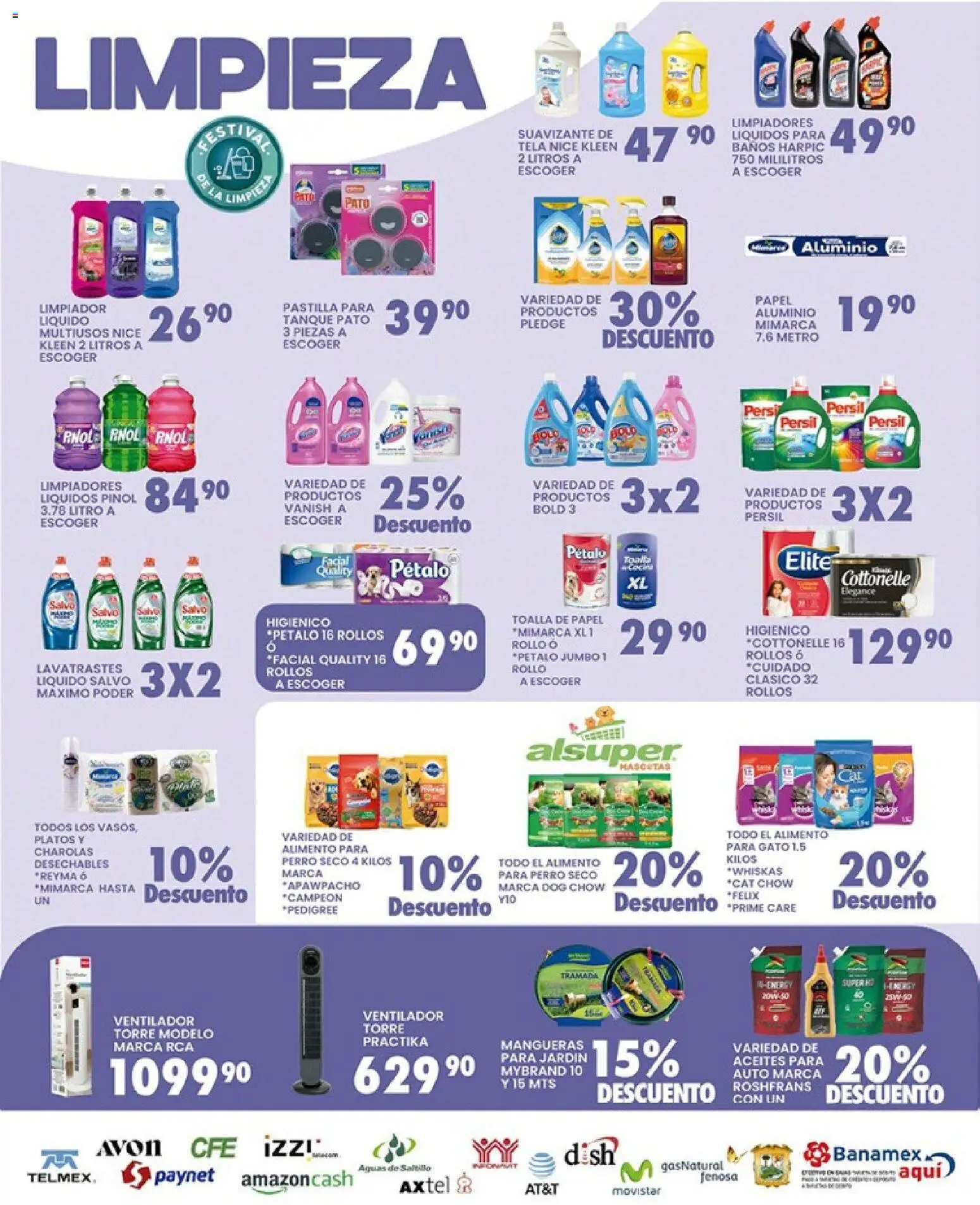 Nuevas ofertas de Alsuper válidas en toda la República Mexicana desde el 27.03.2026. ¡Encuentra las mejores ofertas en Alsuper folleto Saltillo! | Página: 5 | Productos: Ventilador, Suavizante, Limpiador, Toalla