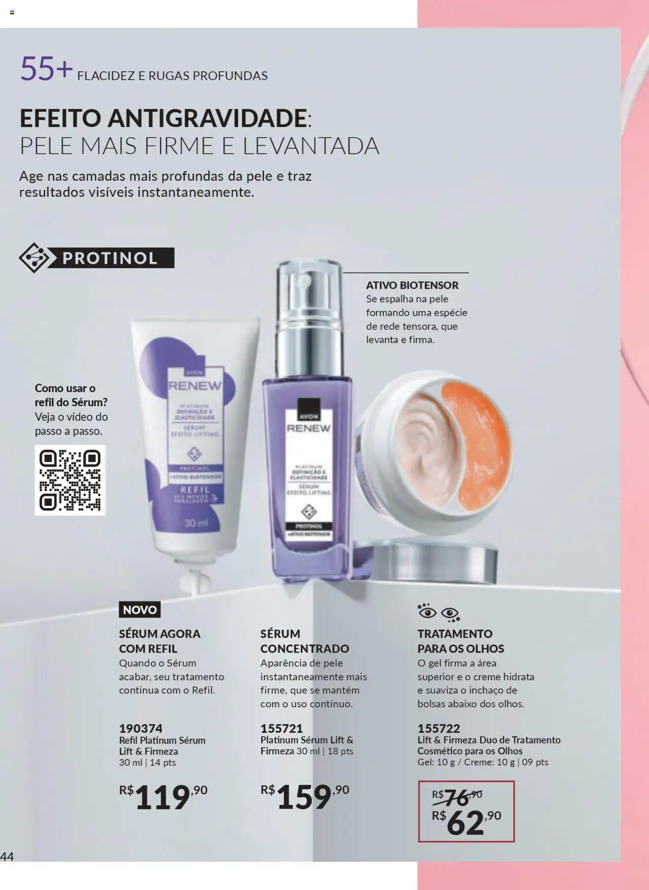 Avon Folheto - válido de 27.09.2025 | Página: 44 | Produtos: Sérum, Creme, Vídeo