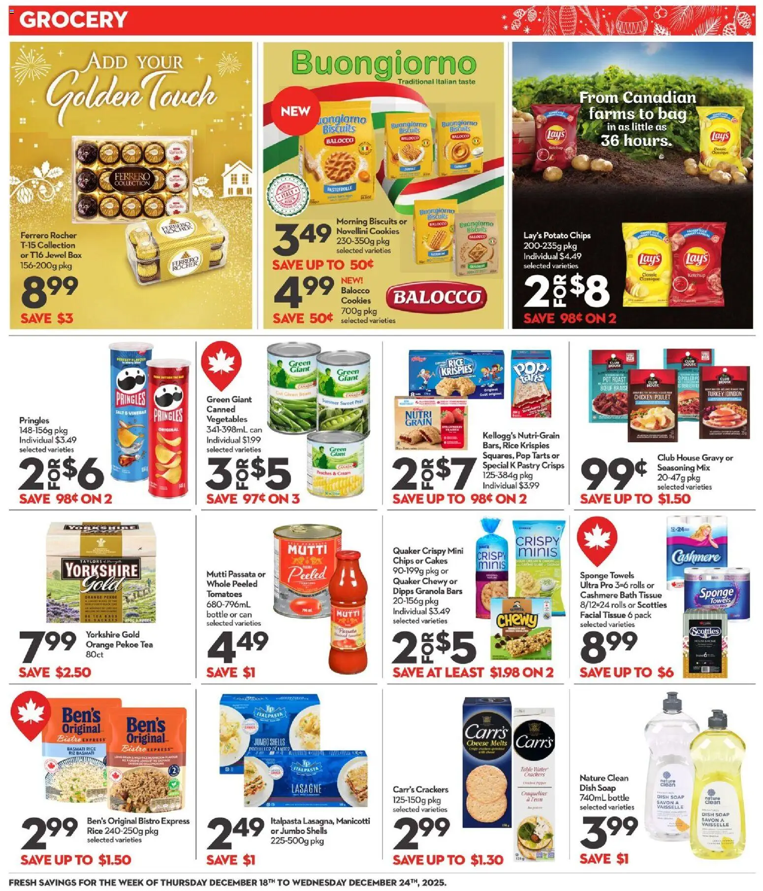 Longo's flyer valid from 18.12.2025 | Page: 14 | Products: Ketchup, Bag, Bath, Chicken