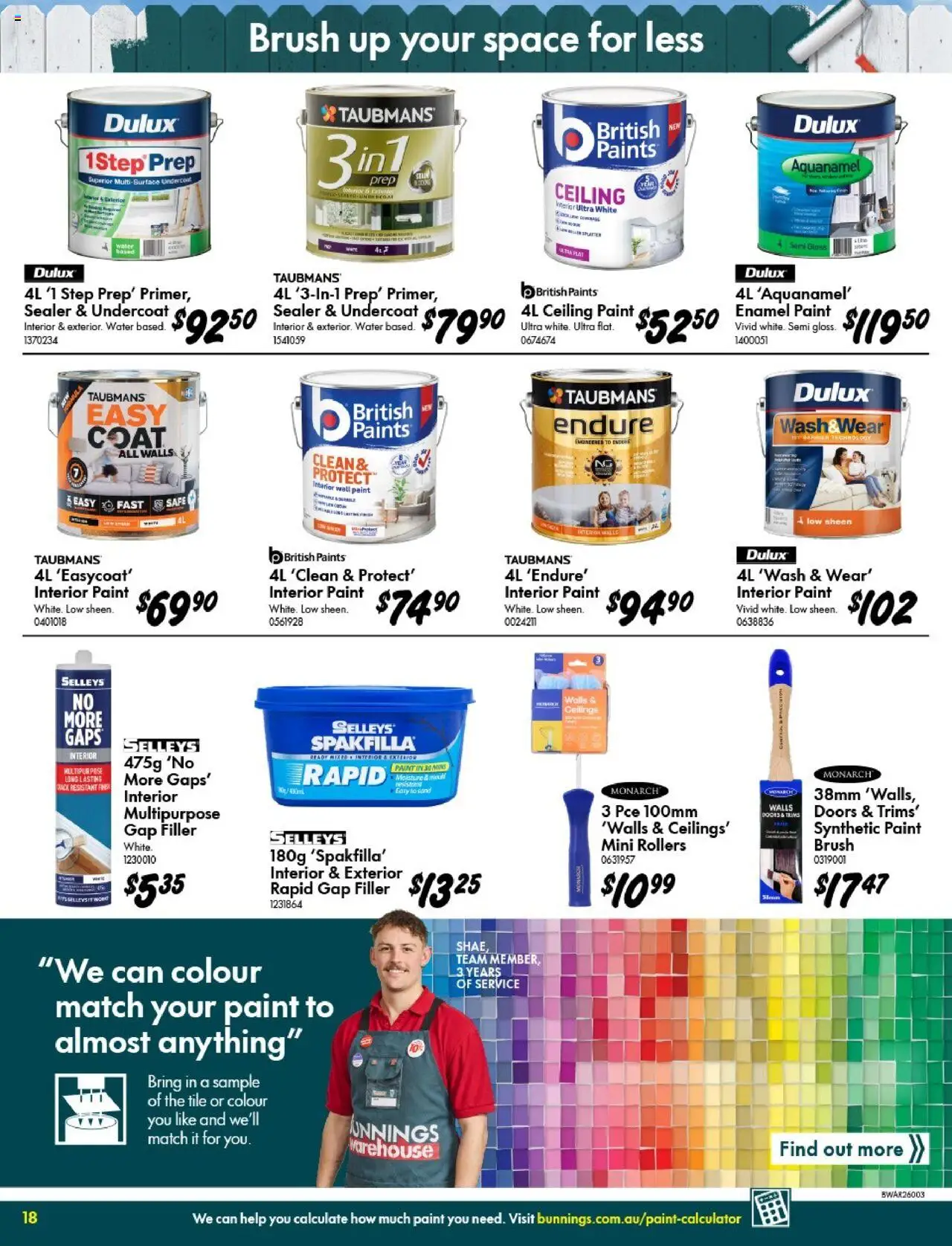 Bunnings Warehouse catalogue - valid from 10.09.2025 | Page: 18 | Products: Brush, Water, Multipurpose, Safe