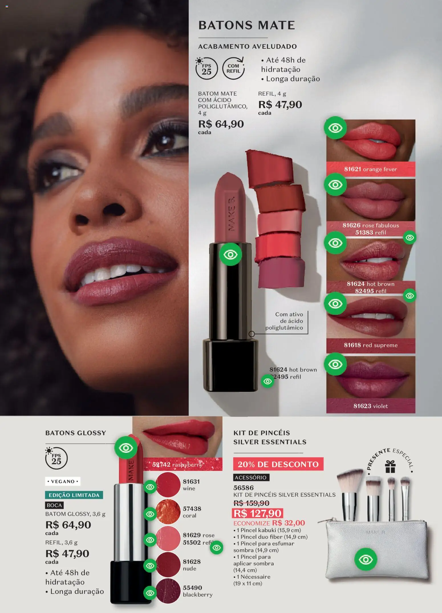 O Boticário Folheto - válido de 26.12.2025 | Página: 131 | Produtos: Pincel, Batom, Necessaire