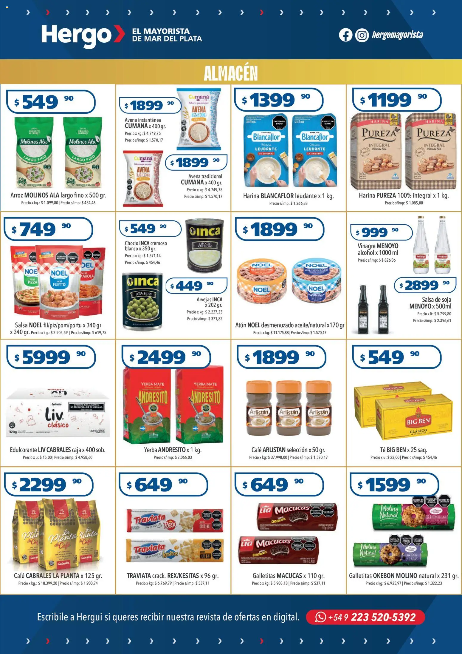 Hergo catálogo │ válido desde el 19.11.2025 | Página: 2 | Productos: Galletitas, Avena, Café, Té