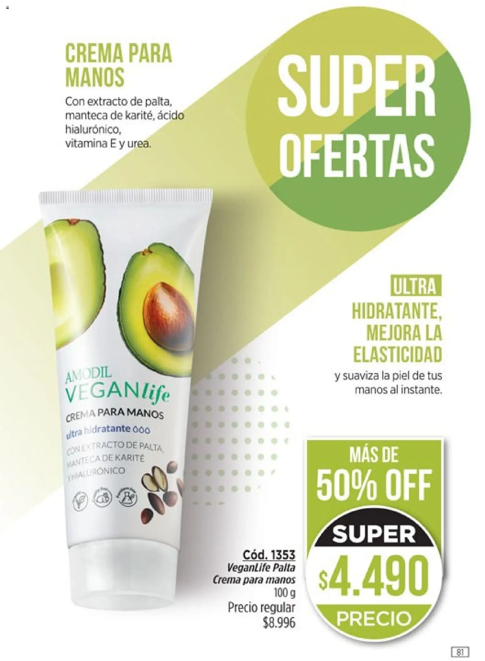 Catálogo Amodil Campaña 1/2026 │ válido desde el 01.01.2026 | Página: 81 | Productos: Palta, Manteca, Crema