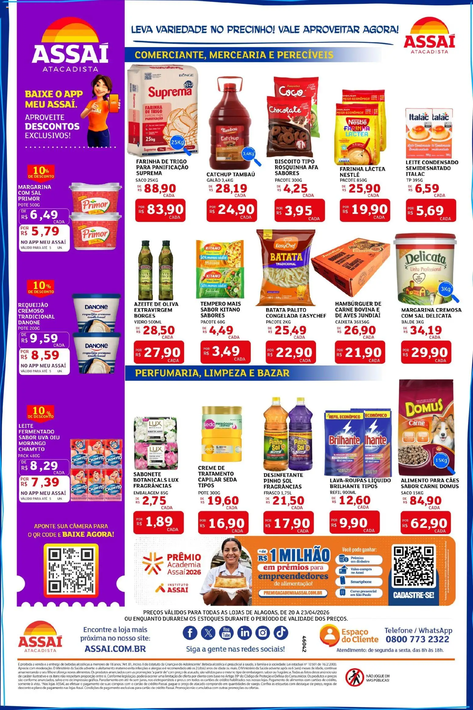 Assaí Atacadista Folheto - válido de 20.04.2026 | Página: 2 | Produtos: Base, Carne, Azeite, Desinfetante