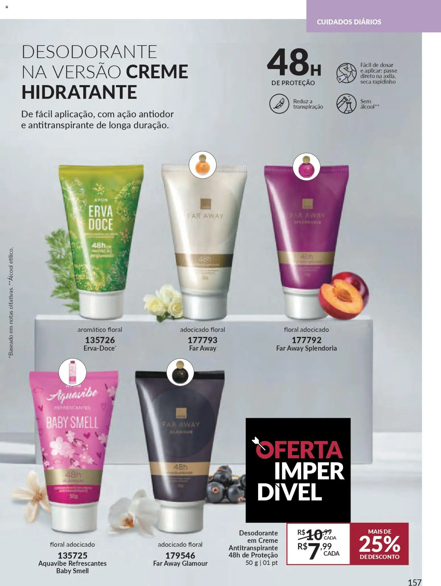 Avon Folheto - válido de 21.11.2025 | Página: 157 | Produtos: Desodorante, Creme