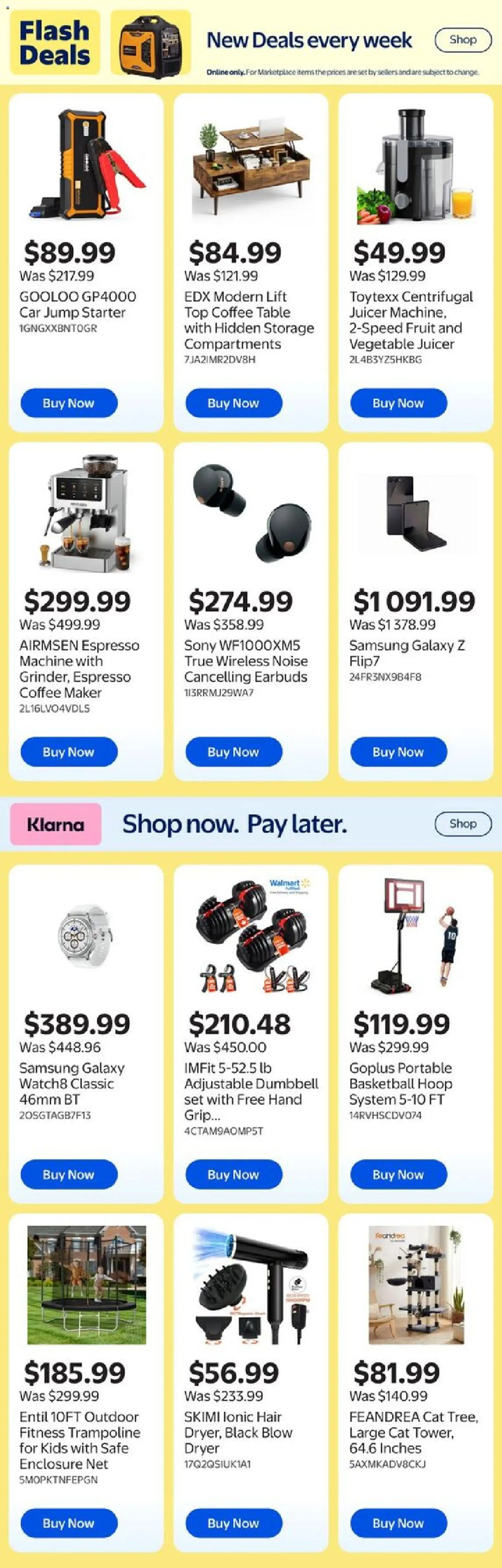 Walmart flyer valid from 05.03.2026 | Page: 7 | Products: Dryer, Coffee maker, Table, Coffee