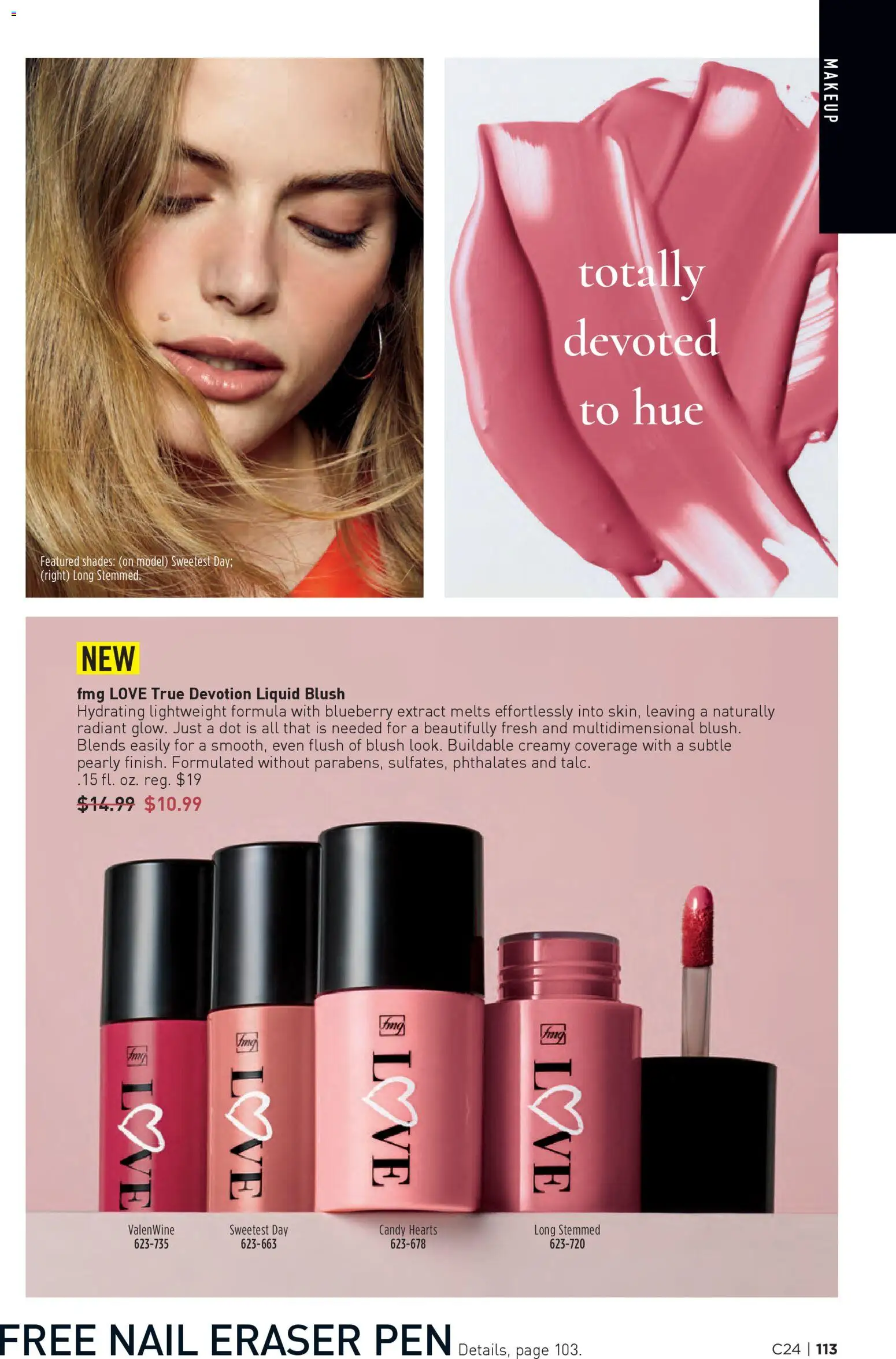 Avon Brochure - valid from 19.11.2025 | Page: 113 | Products: Eraser, Pen, Nail, Blush