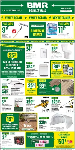 Preview of BMR weekly flyer / circulaire from shop BMR valid from 18.09.2025