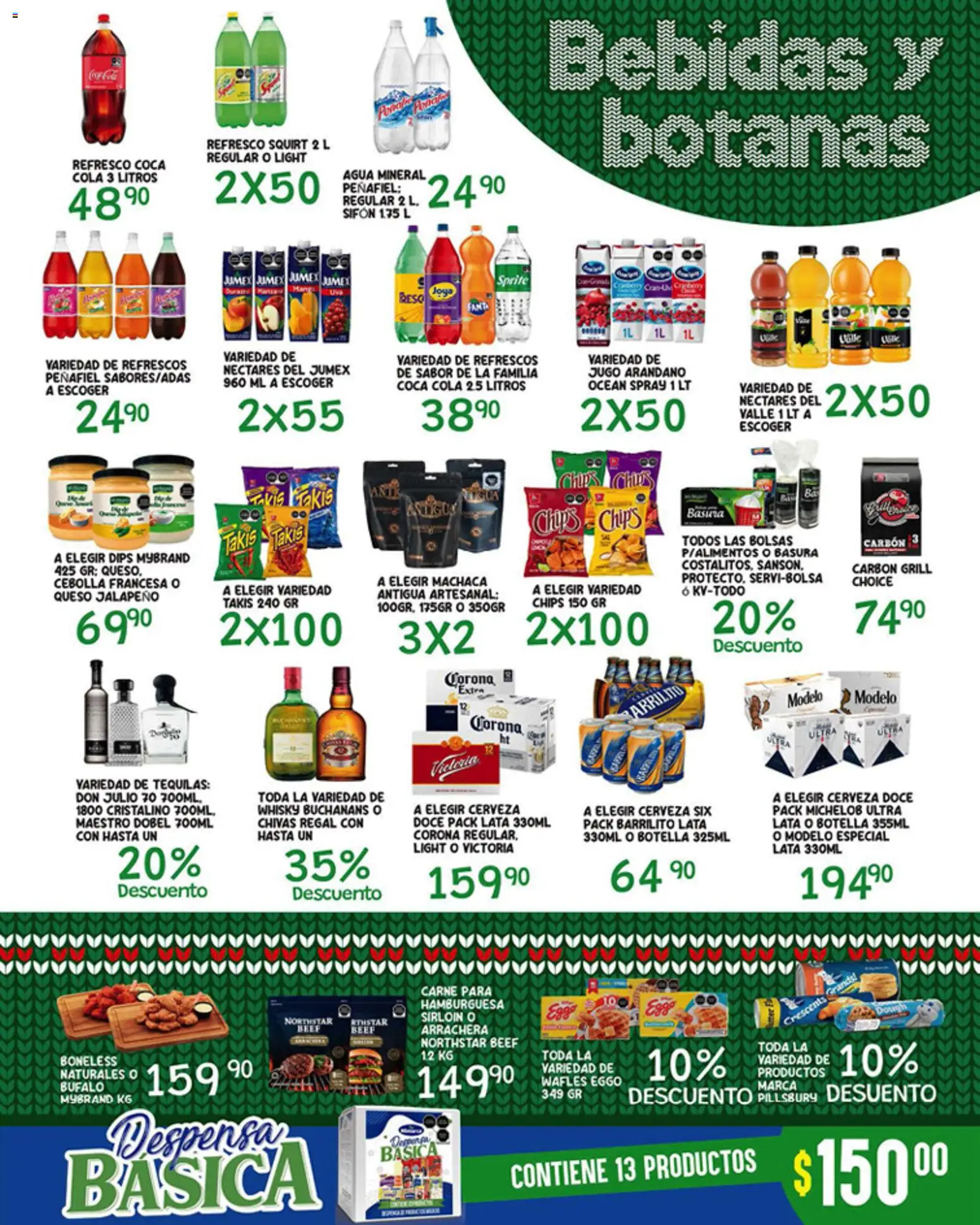 Nuevas ofertas de Alsuper válidas en toda la República Mexicana desde el 19.12.2025. ¡Encuentra las mejores ofertas en Alsuper folleto Laguna! | Página: 3 | Productos: Cebolla, Cerveza, Tequila, Botella