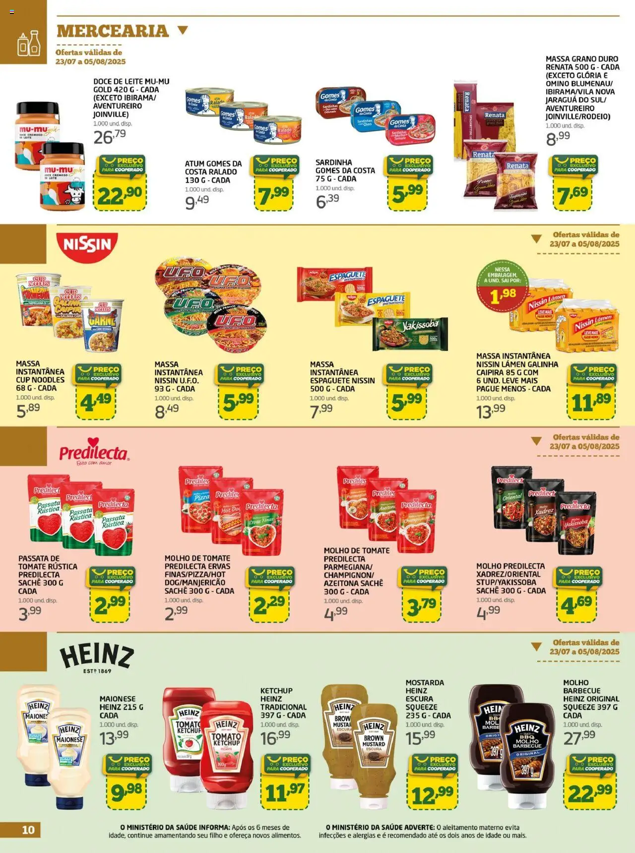 Cooper Folheto - válido de 23.07.2025 | Página: 10 | Produtos: Espaguete, Carne, Champignon, Maionese