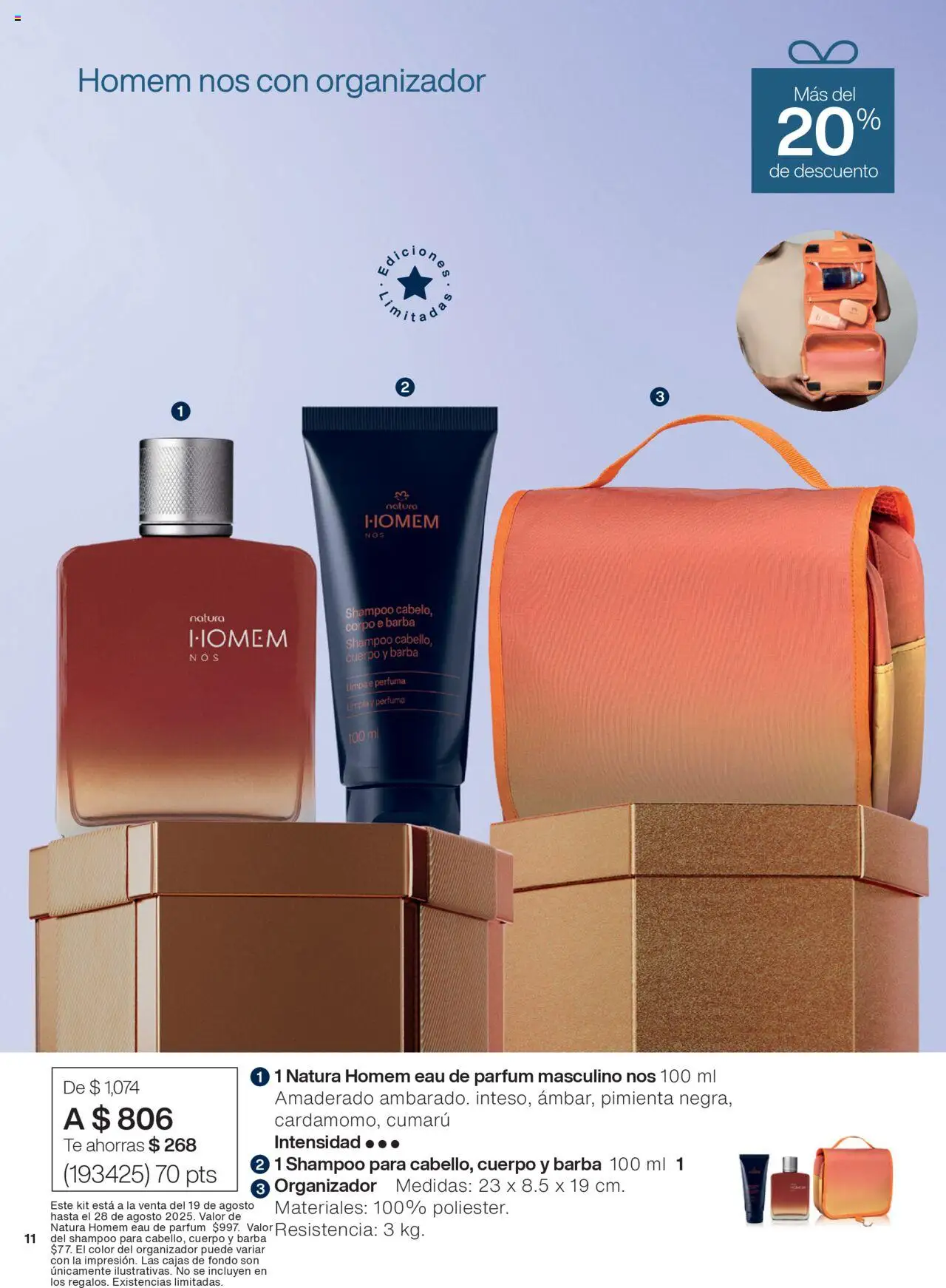 Nuevas ofertas de Natura válidas en toda la República Mexicana desde el 19.08.2025. ¡Encuentra las mejores ofertas en Natura - Especial Día del Abuelo! | Página: 4 | Productos: Pimienta, Organizador, Té