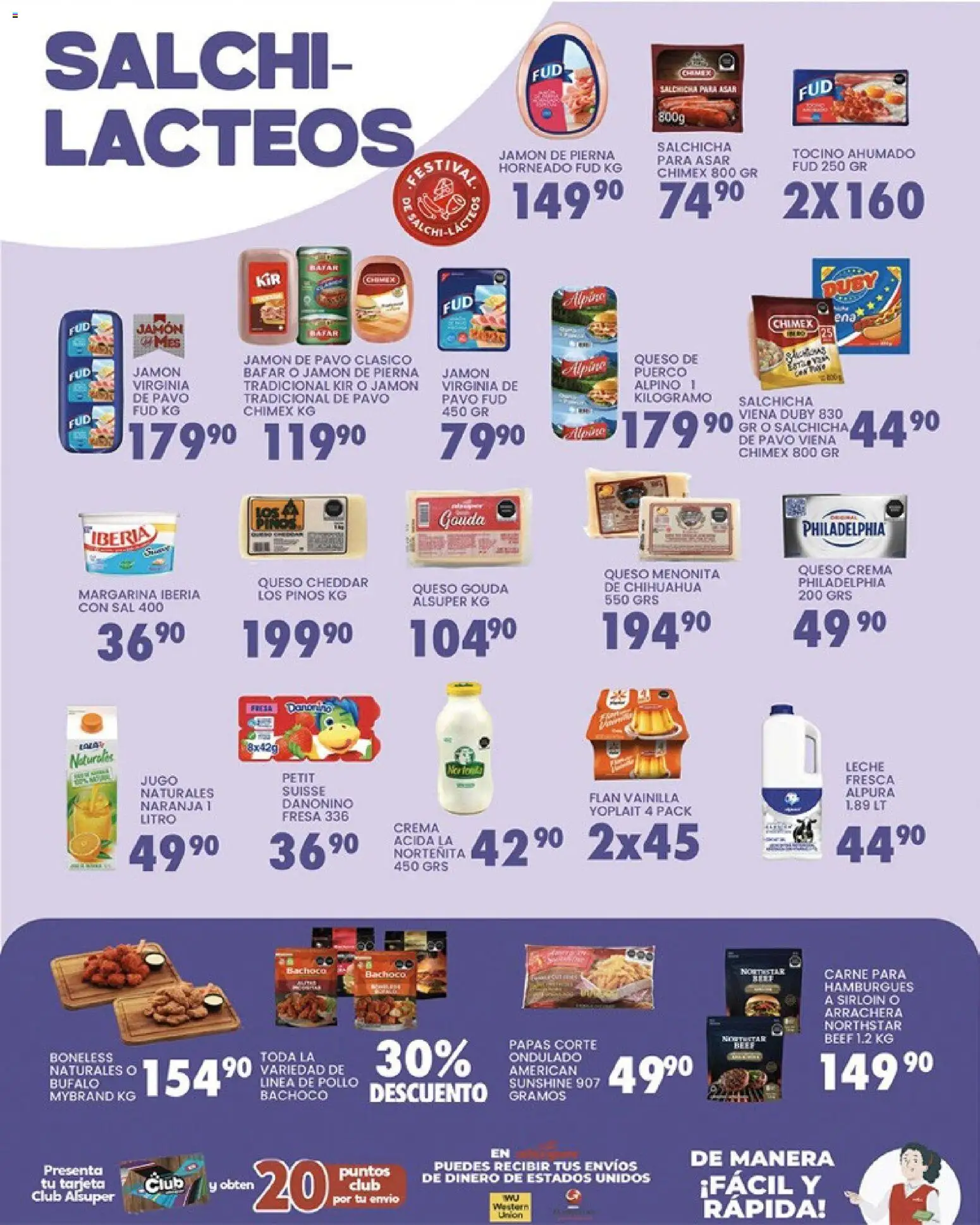 Nuevas ofertas de Alsuper válidas en toda la República Mexicana desde el 20.03.2026. ¡Encuentra las mejores ofertas en Alsuper folleto Saltillo! | Página: 3 | Productos: Crema, Leche, Jamón, Jugo