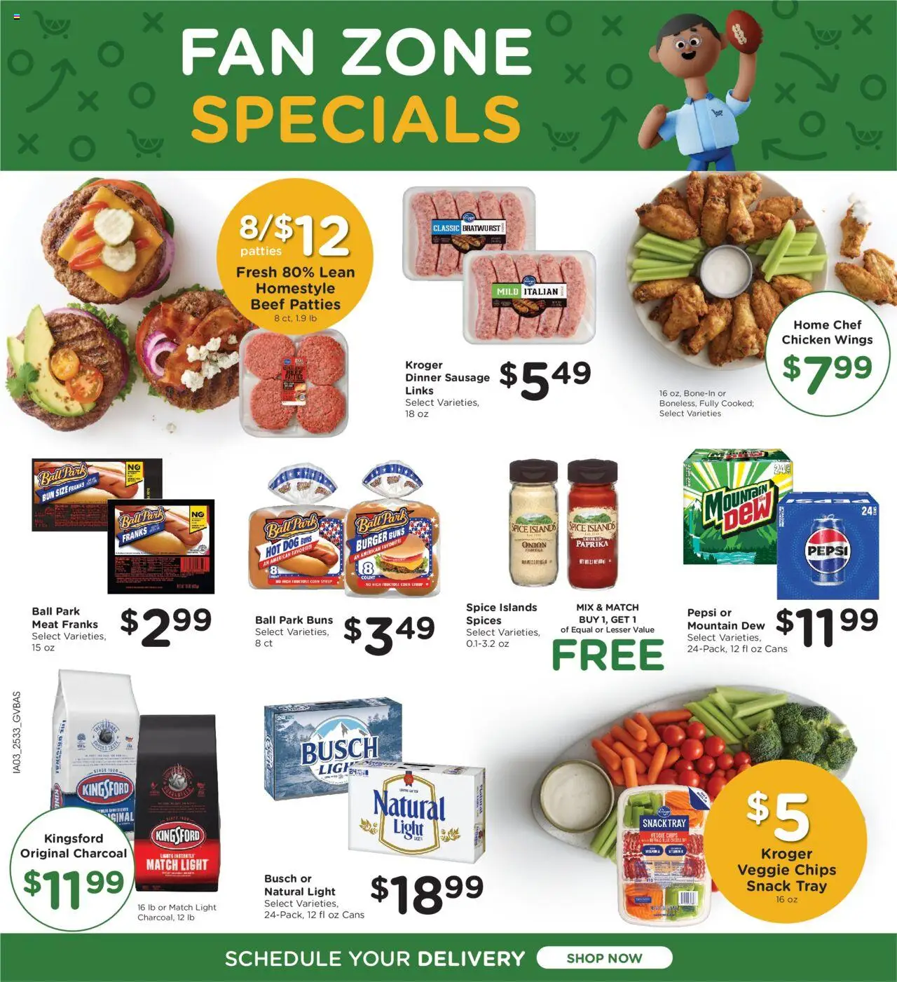 Kroger Weekly Ad - valid from 17.09.2025 | Page: 5 | Products: Beef, Chips, Sausage, Onion