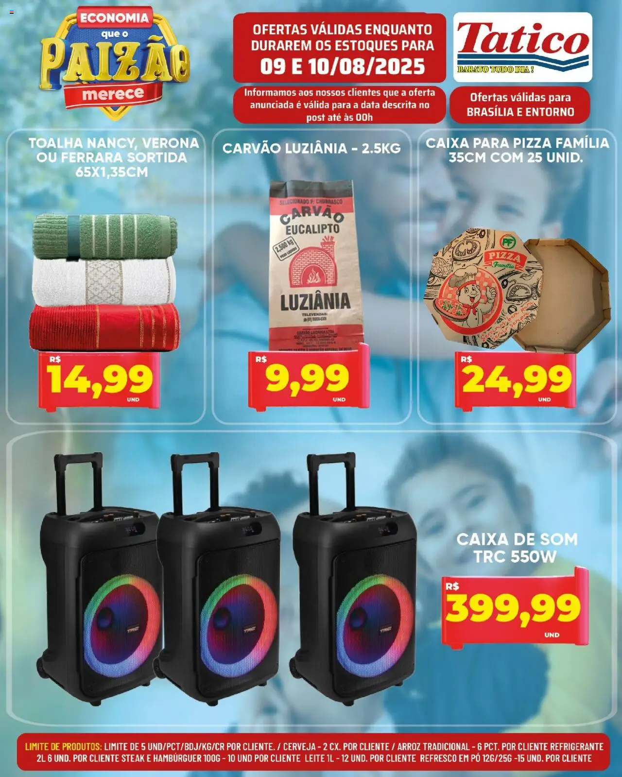 Tatico Folheto - válido de 09.08.2025 | Página: 16 | Produtos: Pó, Leite, Arroz, Hambúrguer