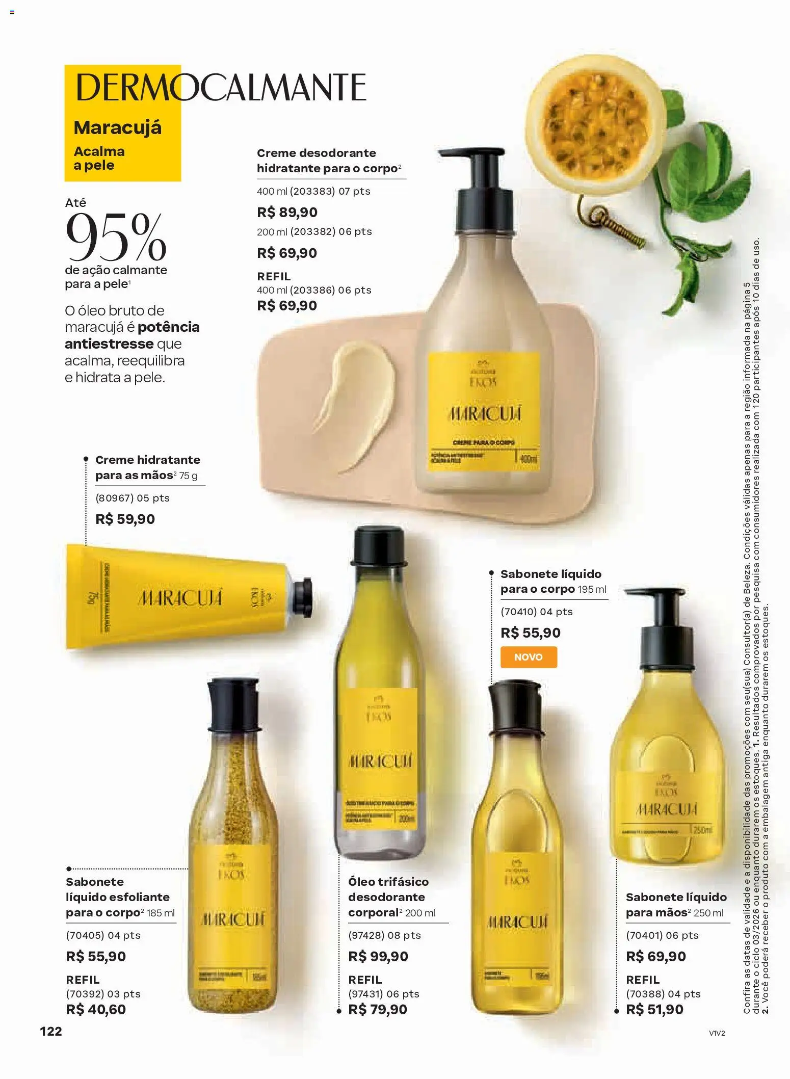 Natura Folheto - válido de 04.02.2026 | Página: 122 | Produtos: Desodorante, Creme, Sabonete, Sabonete líquido