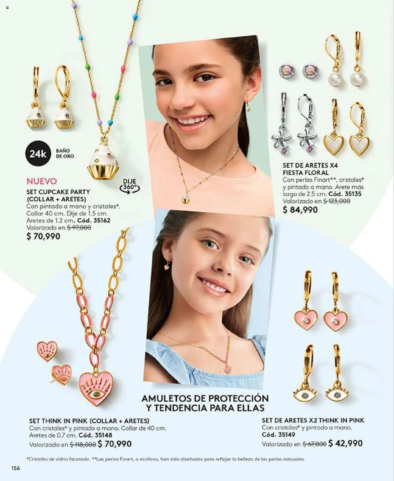 Ésika revista - valida desde el 05.09.2025 | Página: 156 | Productos: Aretes, Baño, Collar, Dije