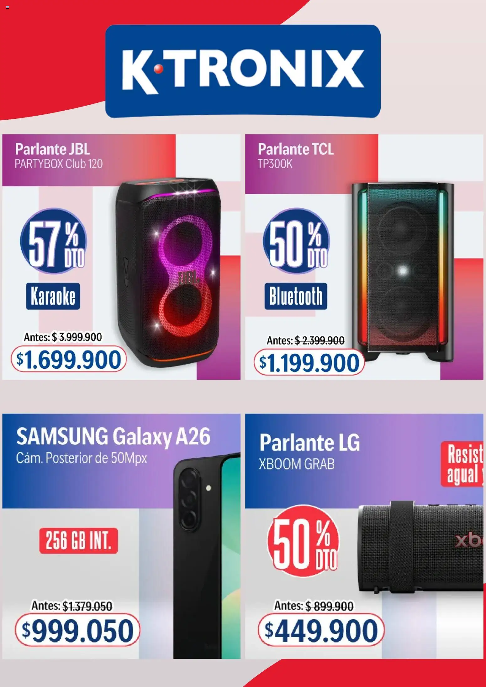 Ktronix revista - valida desde el 10.01.2026 | Página: 7 | Productos: Agua, Parlante