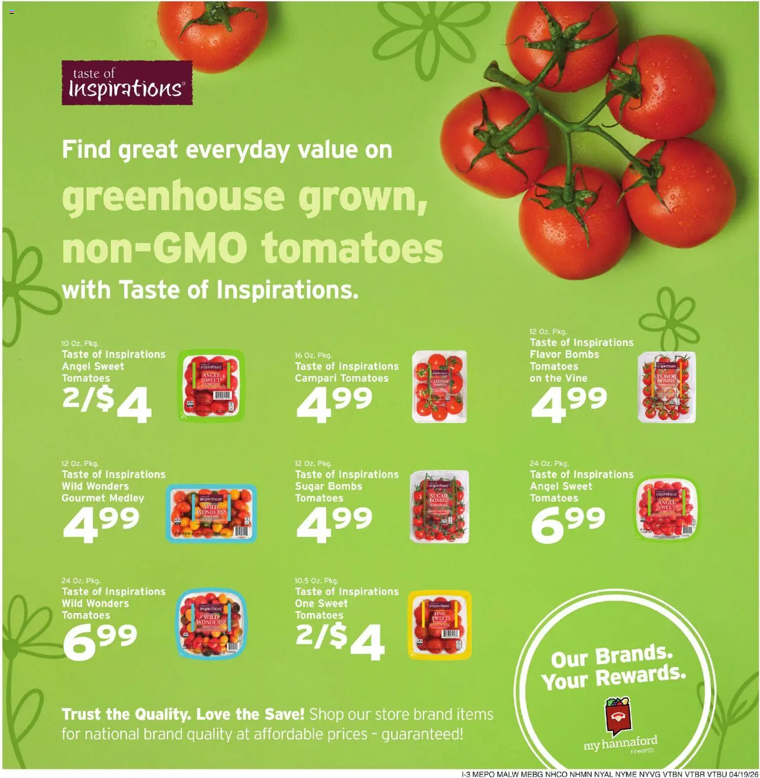 Hannaford Weekly Ad - valid from 19.04.2026 | Page: 11 | Products: Tomatoes, Sugar