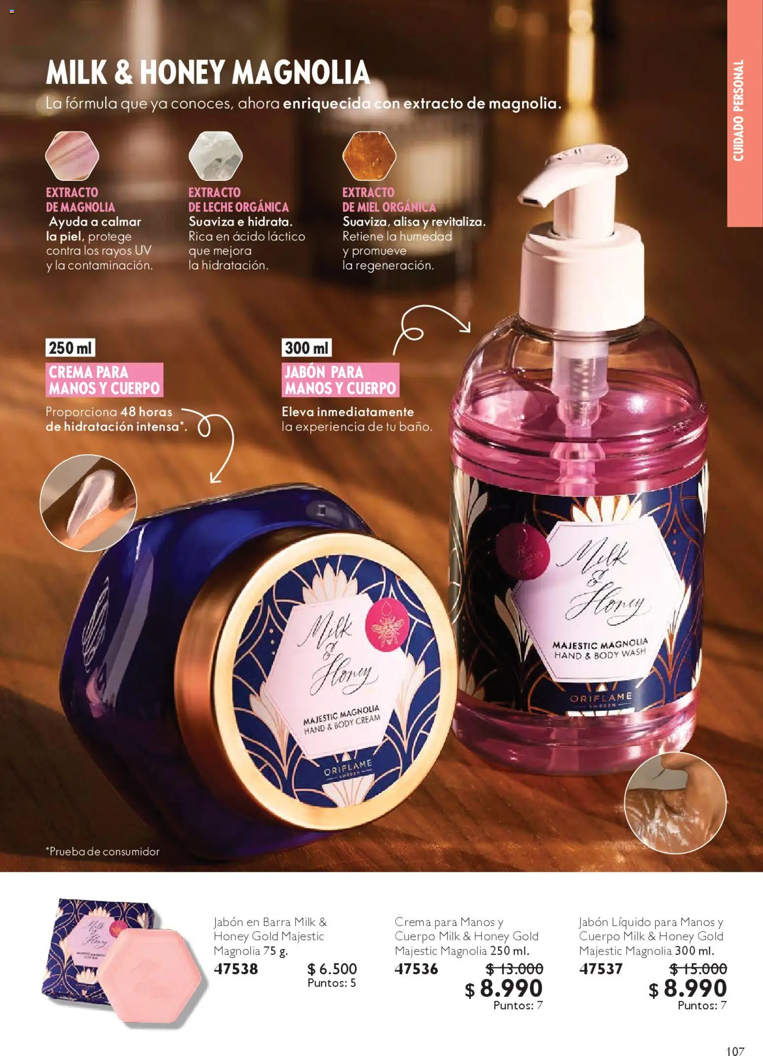 Oriflame catálogo │ válido desde el 07.03.2026 | Página: 115 | Productos: Body, Jabón, Leche, Jabón líquido