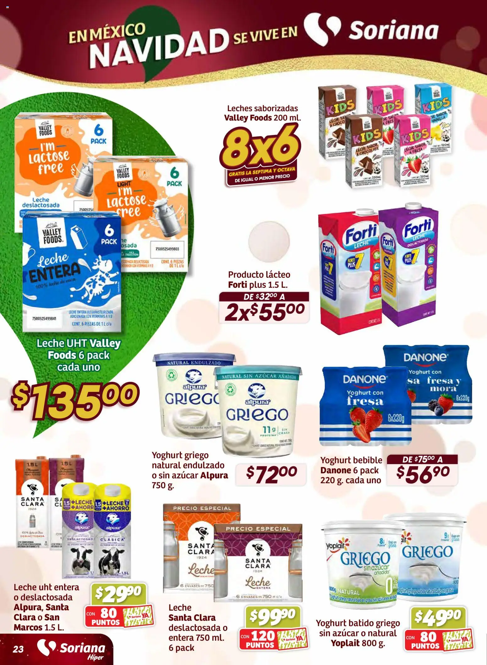 Nuevas ofertas de Soriana válidas en toda la República Mexicana desde el 11.12.2025. ¡Encuentra las mejores ofertas en Soriana - Preciazazaso Híper: BCS, Jal, Nay, Sin, Son! | Página: 23 | Productos: Fresa, Azúcar, Sal, Vitaminas
