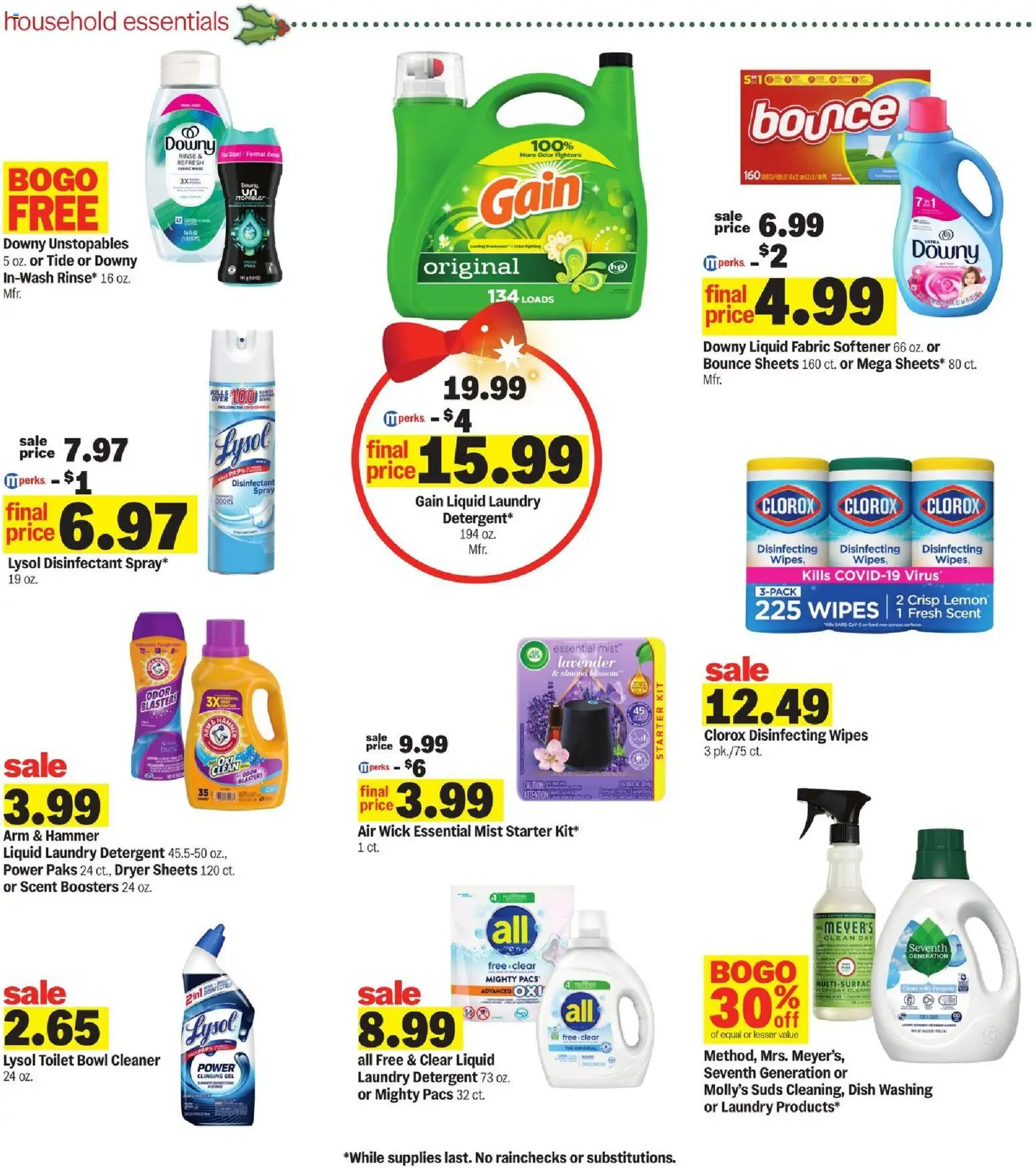 Meijer Weekly Ad - valid from 03.12.2025 | Page: 27 | Products: Fabric softener, Detergent, Starter, Dryer