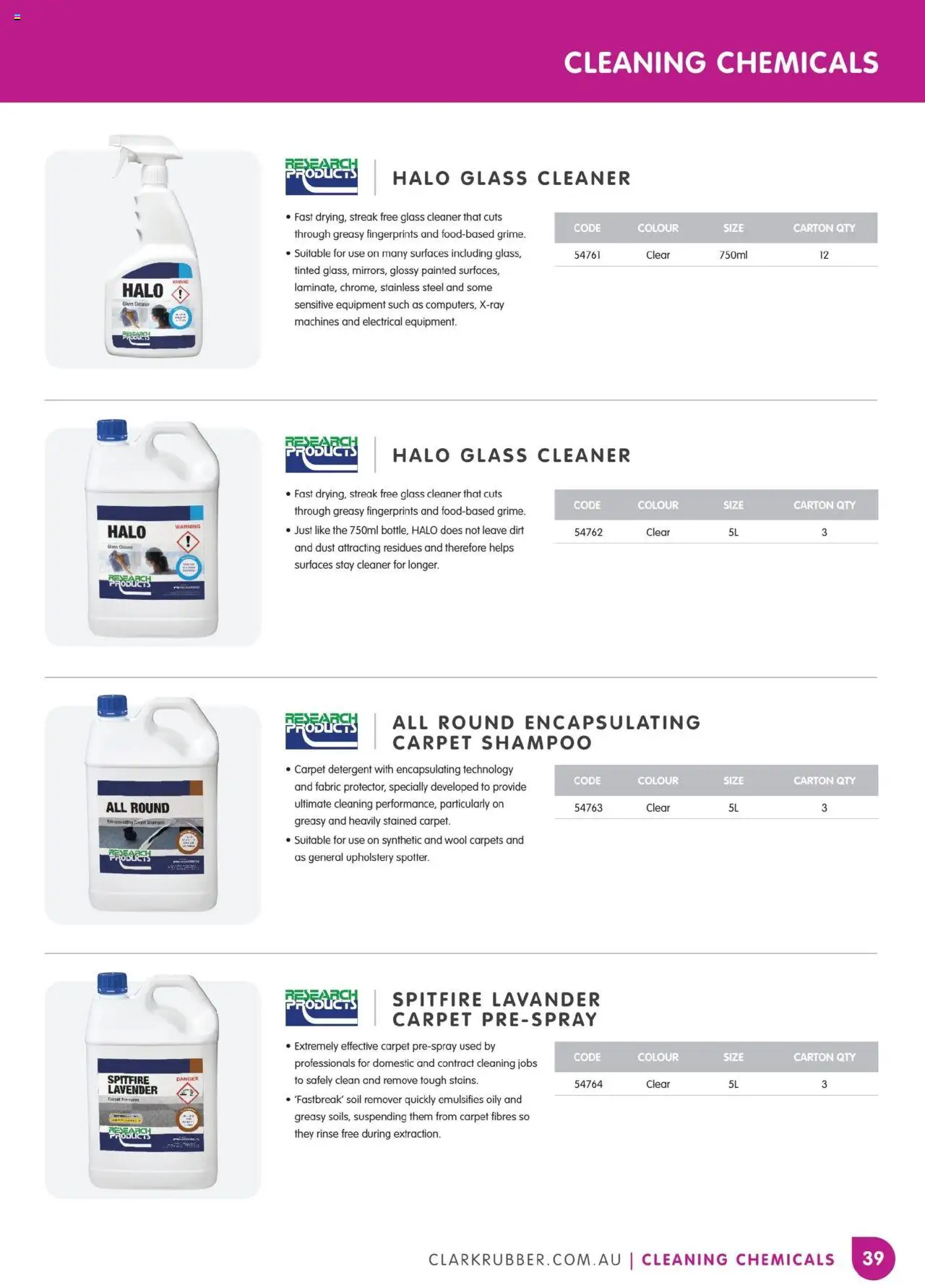 Clark Rubber catalogue - valid from 05.05.2025 | Page: 39 | Products: Carpet, Cleaner, Detergent, Soil