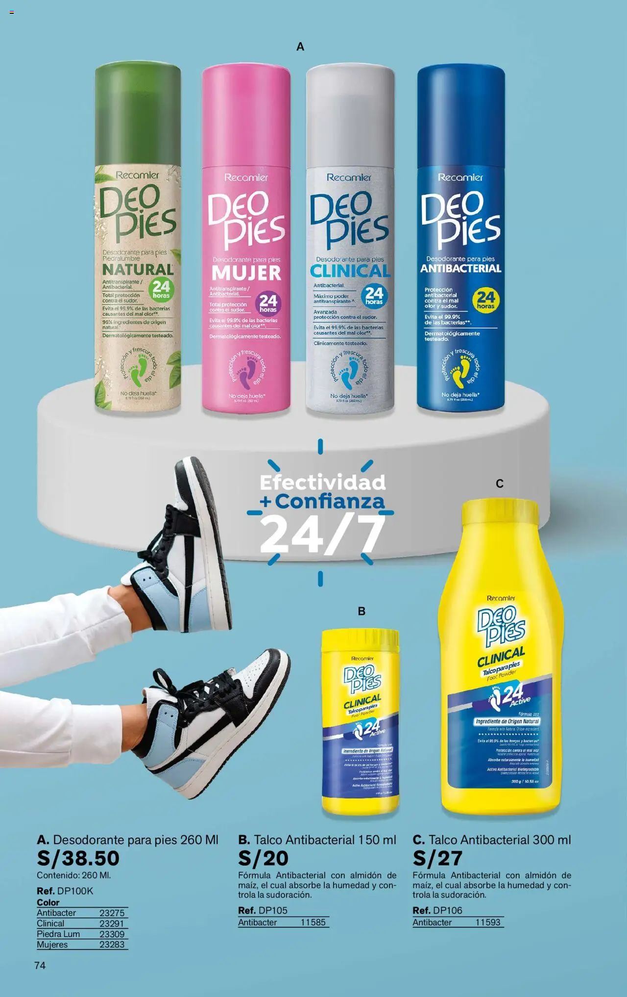 Catálogo Leonisa válido desde 24.06.2025 | Página: 74 | Productos: Desodorante, Antitranspirante