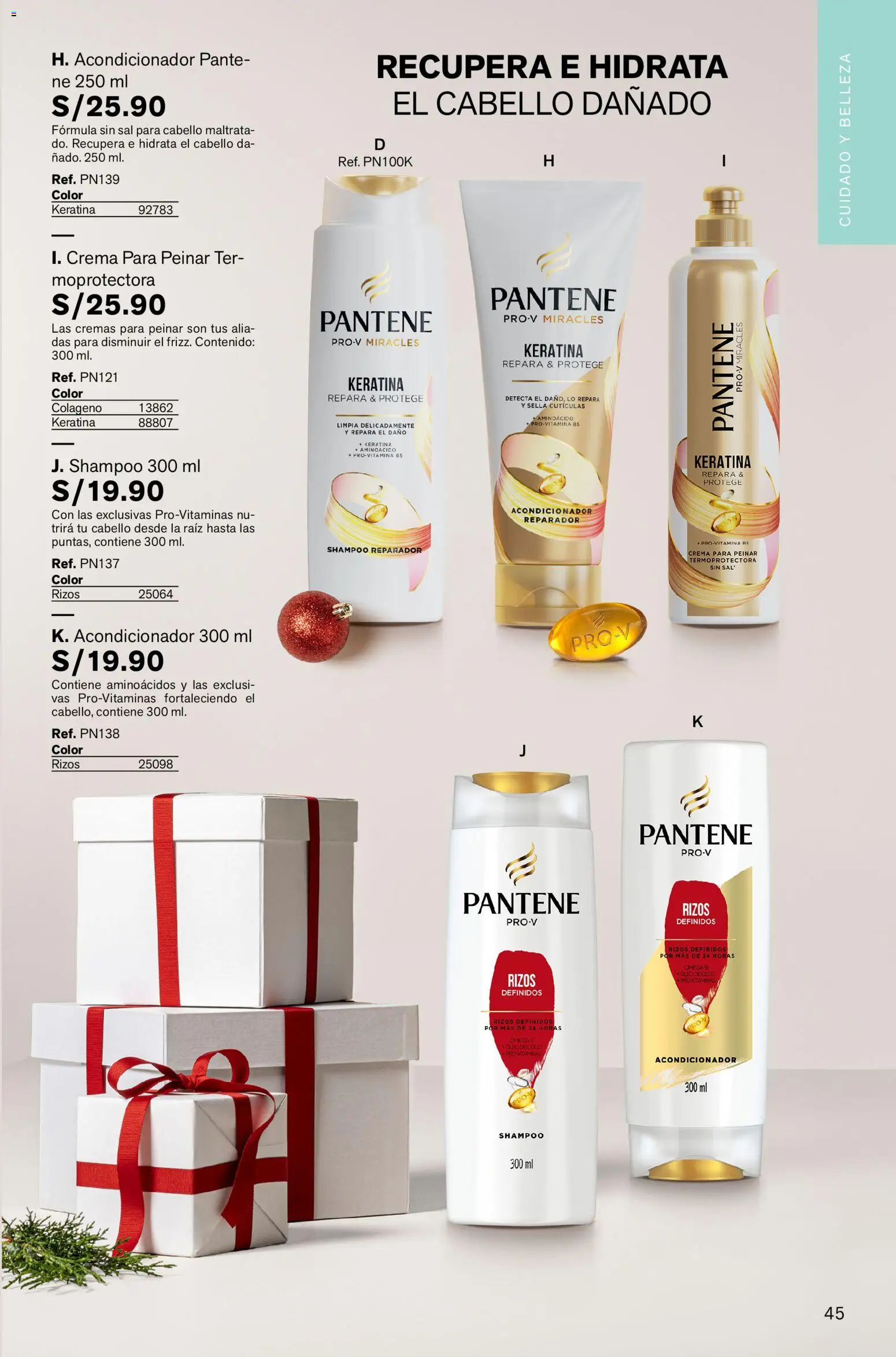 Catálogo Leonisa válido desde 13.11.2025 | Página: 45 | Productos: Shampoo, Acondicionador, Crema