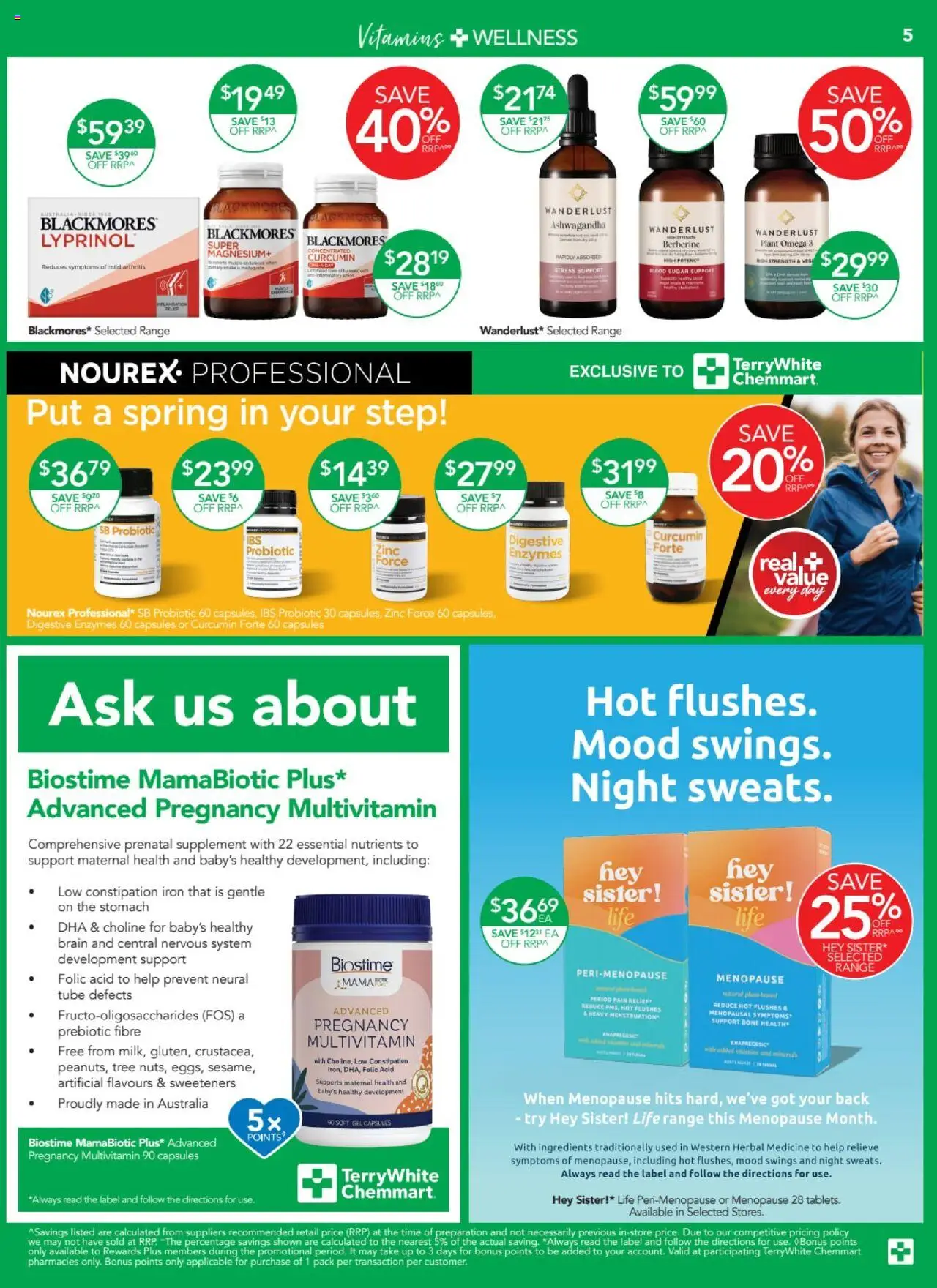 Terry White catalogue - valid from 02.10.2025 | Page: 5 | Products: Sugar, Herbal, Nutrients, Zinc