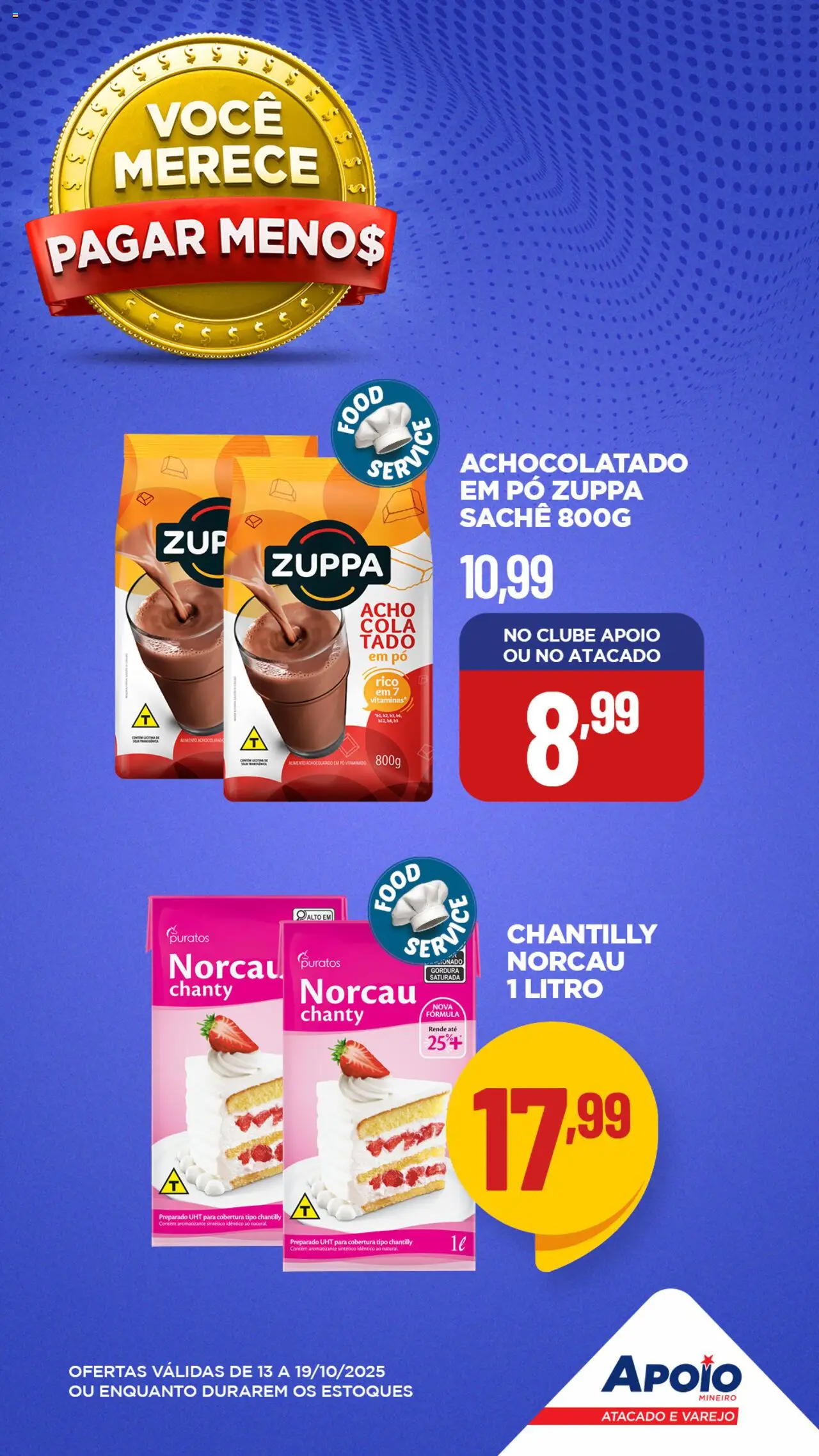 Apoio Mineiro Folheto - válido de 13.10.2025 | Página: 8 | Produtos: Pó, Achocolatado, Cola